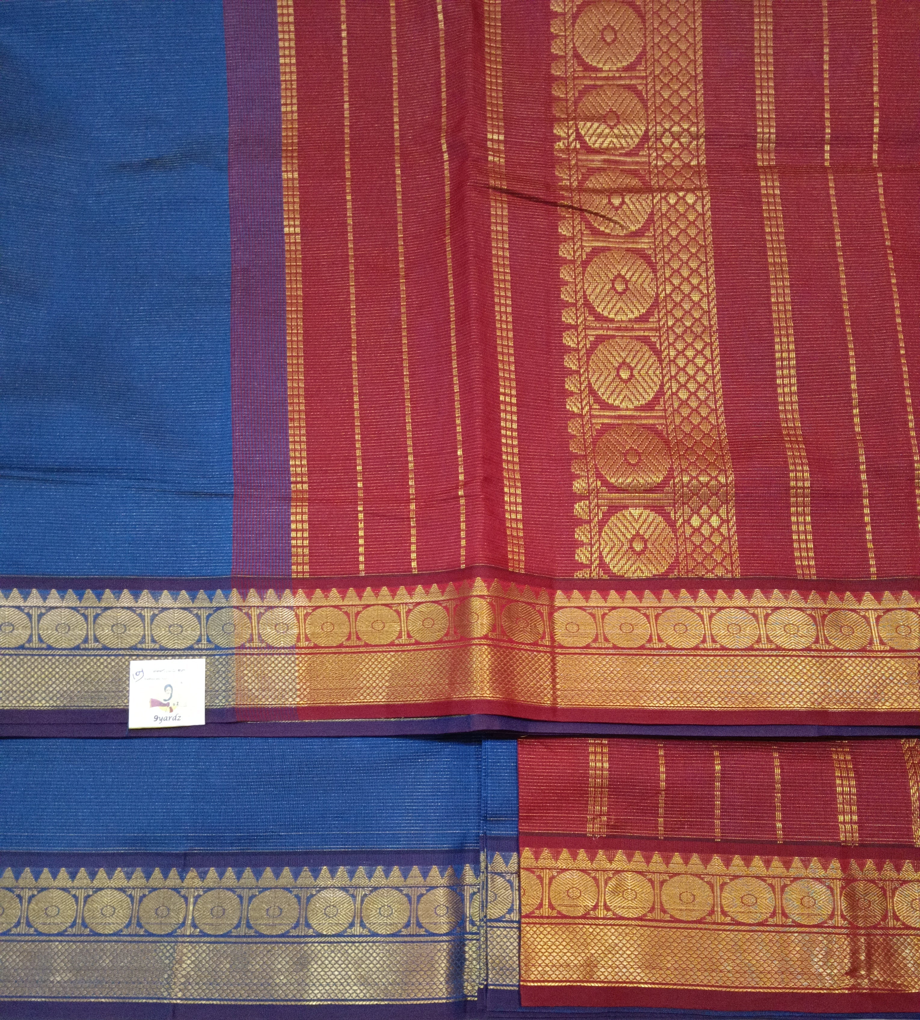 Semi Silk cotton vairavoosi Madisar 10yards