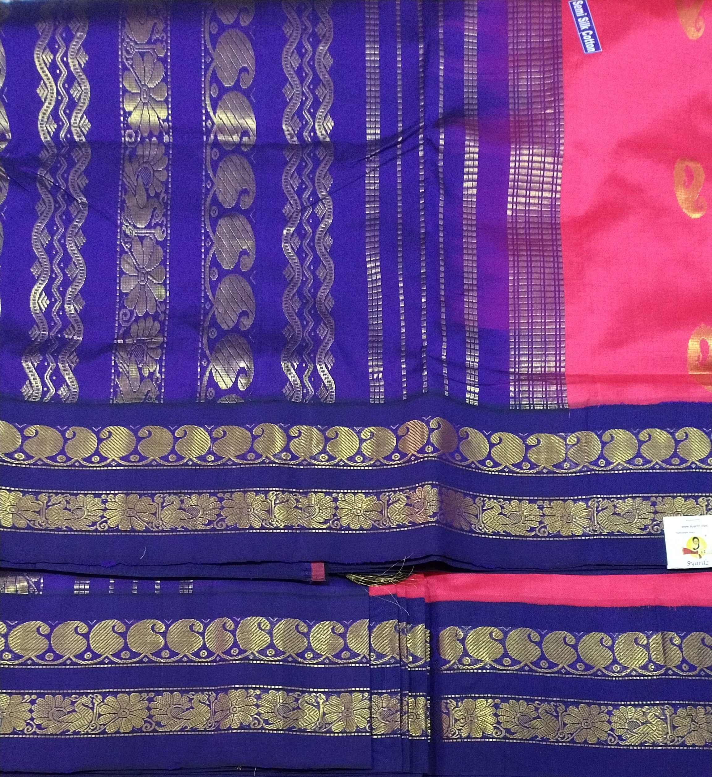 Semi Silk cotton Korvai Madisar