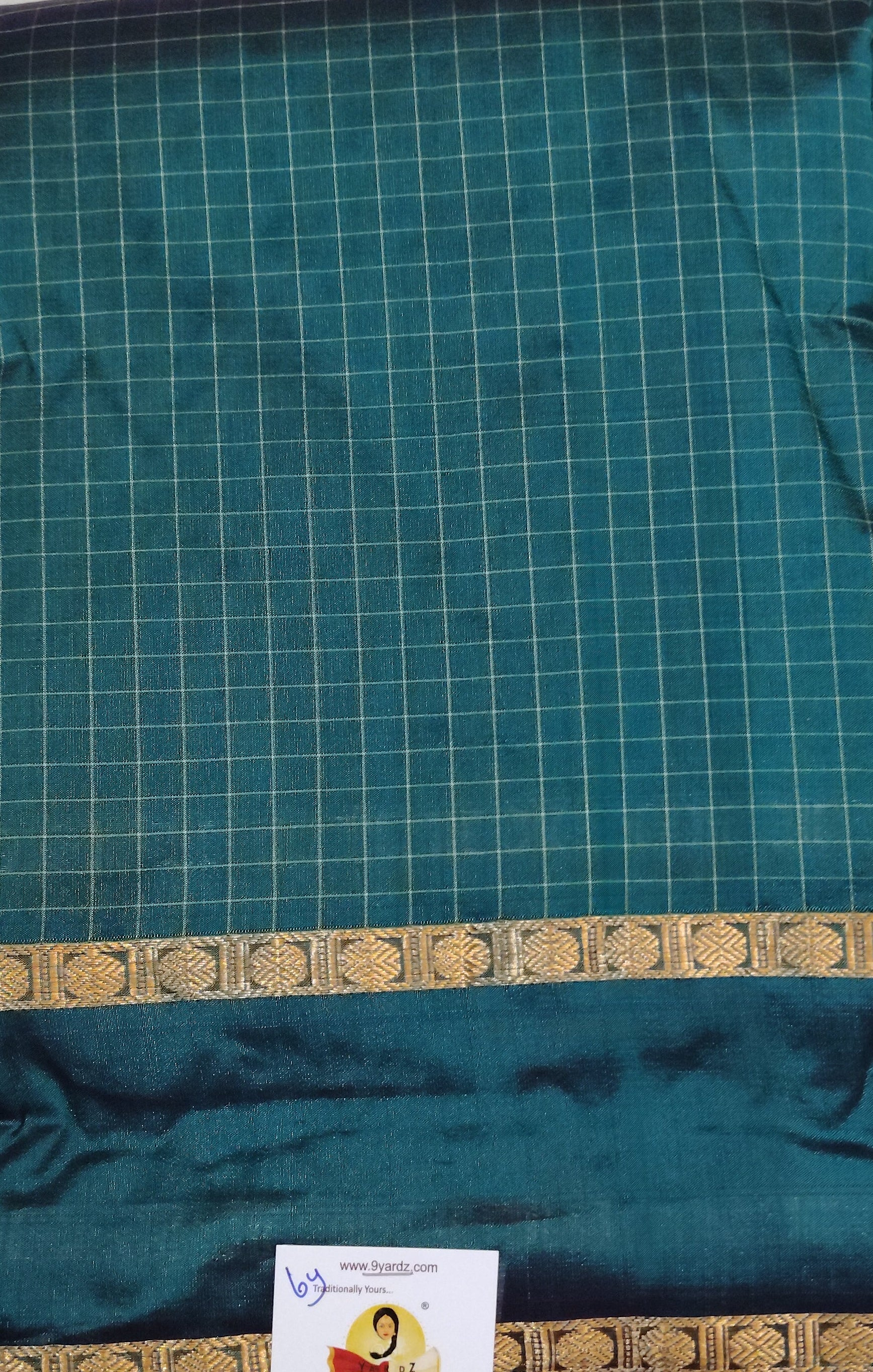 China silk checked 6Yards