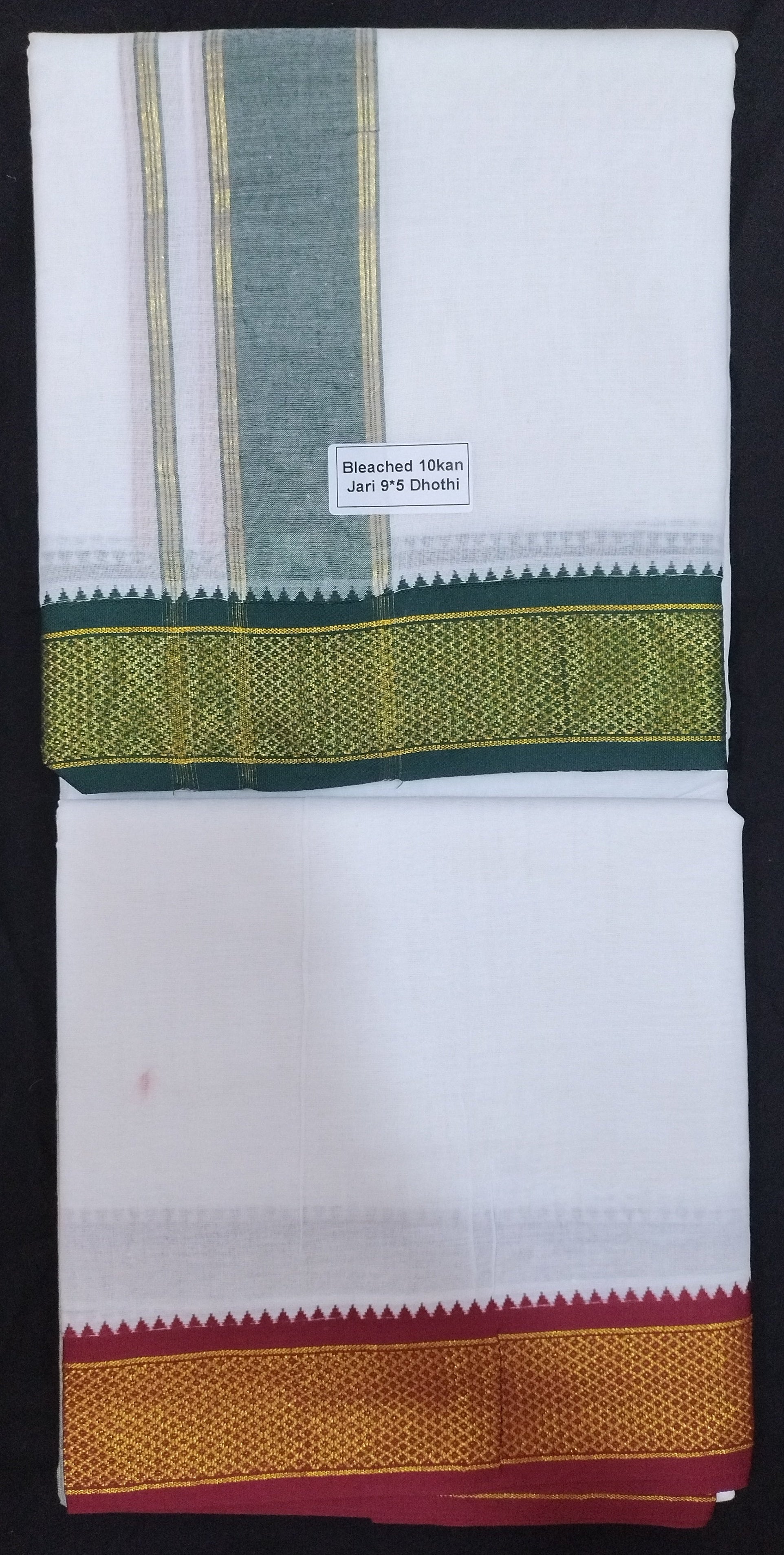 Cotton Dhothi Bleached 9*5