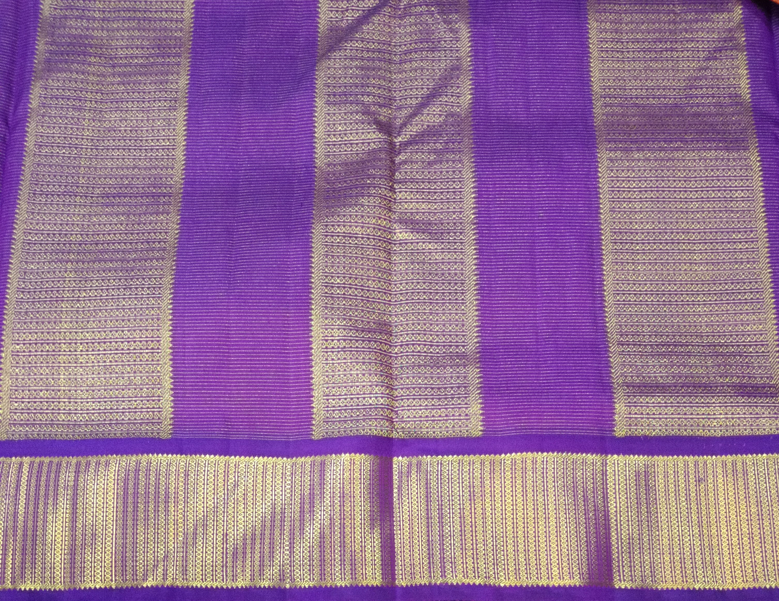 Pure Kanchipuram Silk Madisar Vairavoosi|10yards