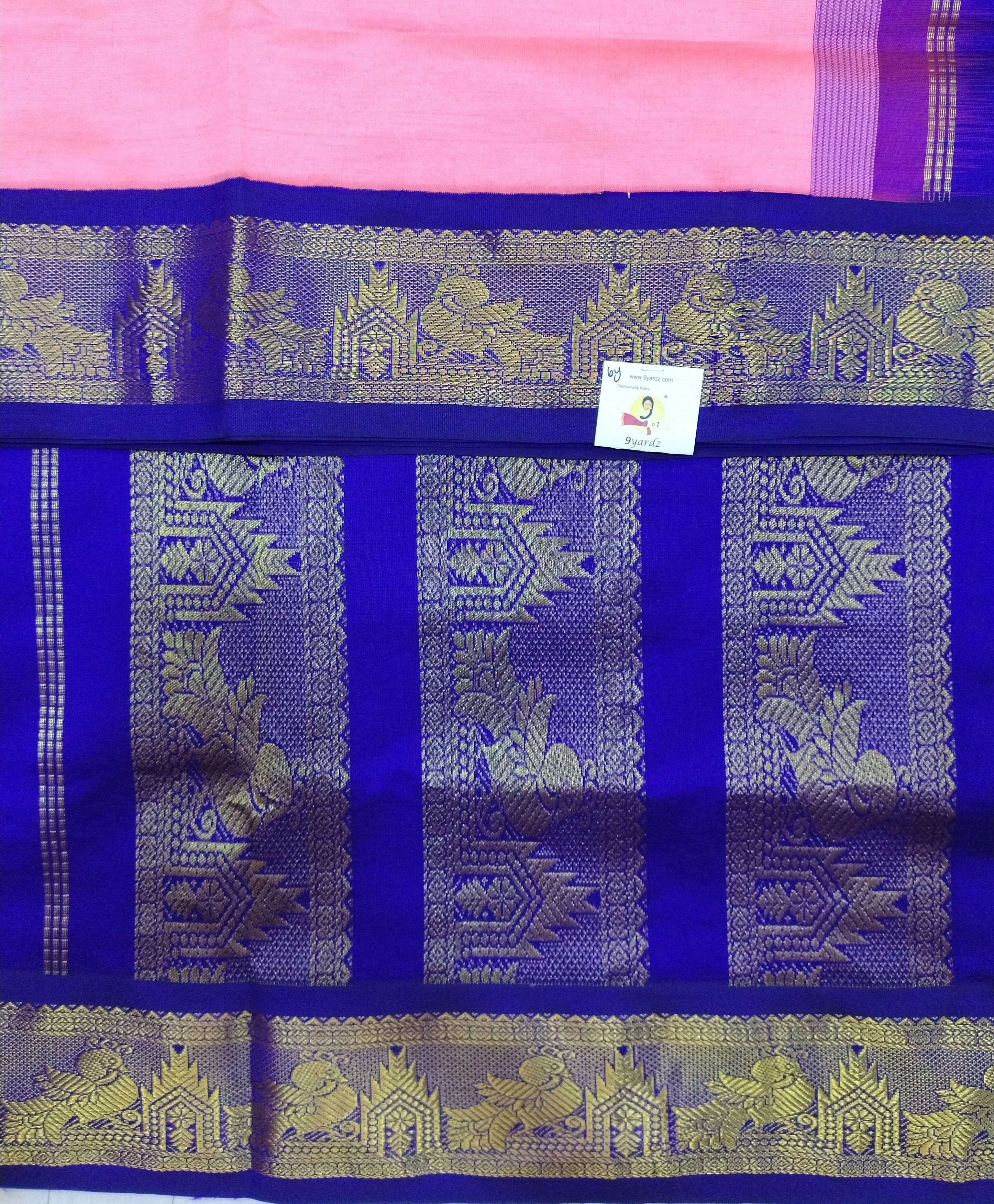 Semi silk cotton korvai 6Yards