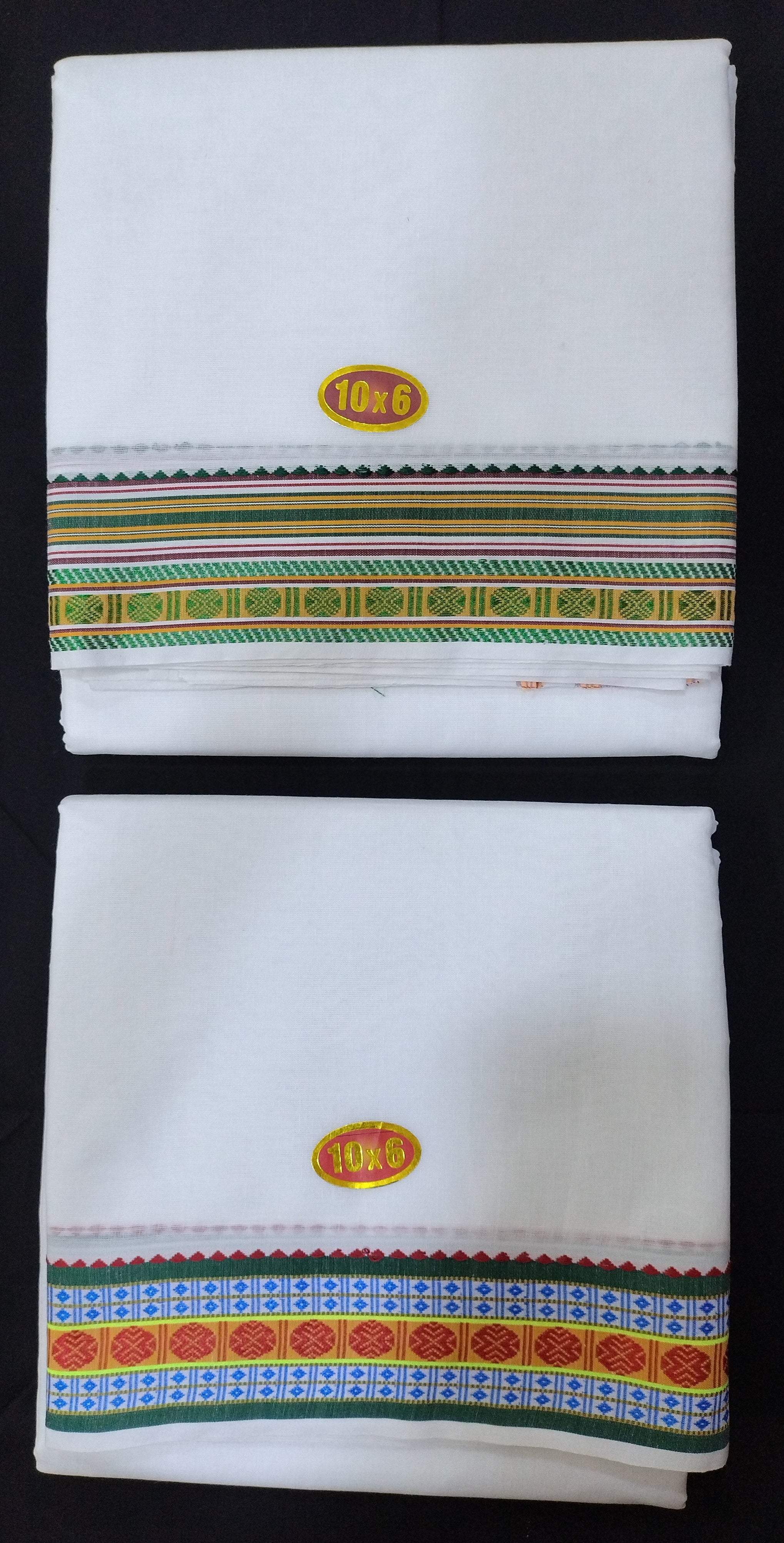 Cotton bleached dhoti 10*6