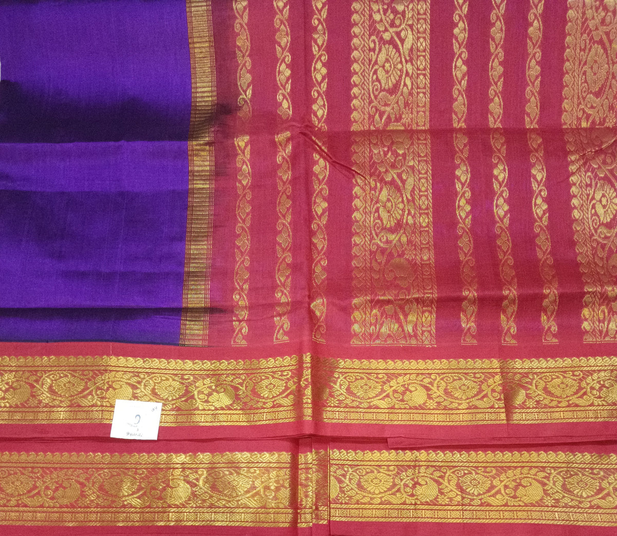 Pure silk cotton -Korvai 10yards madisar