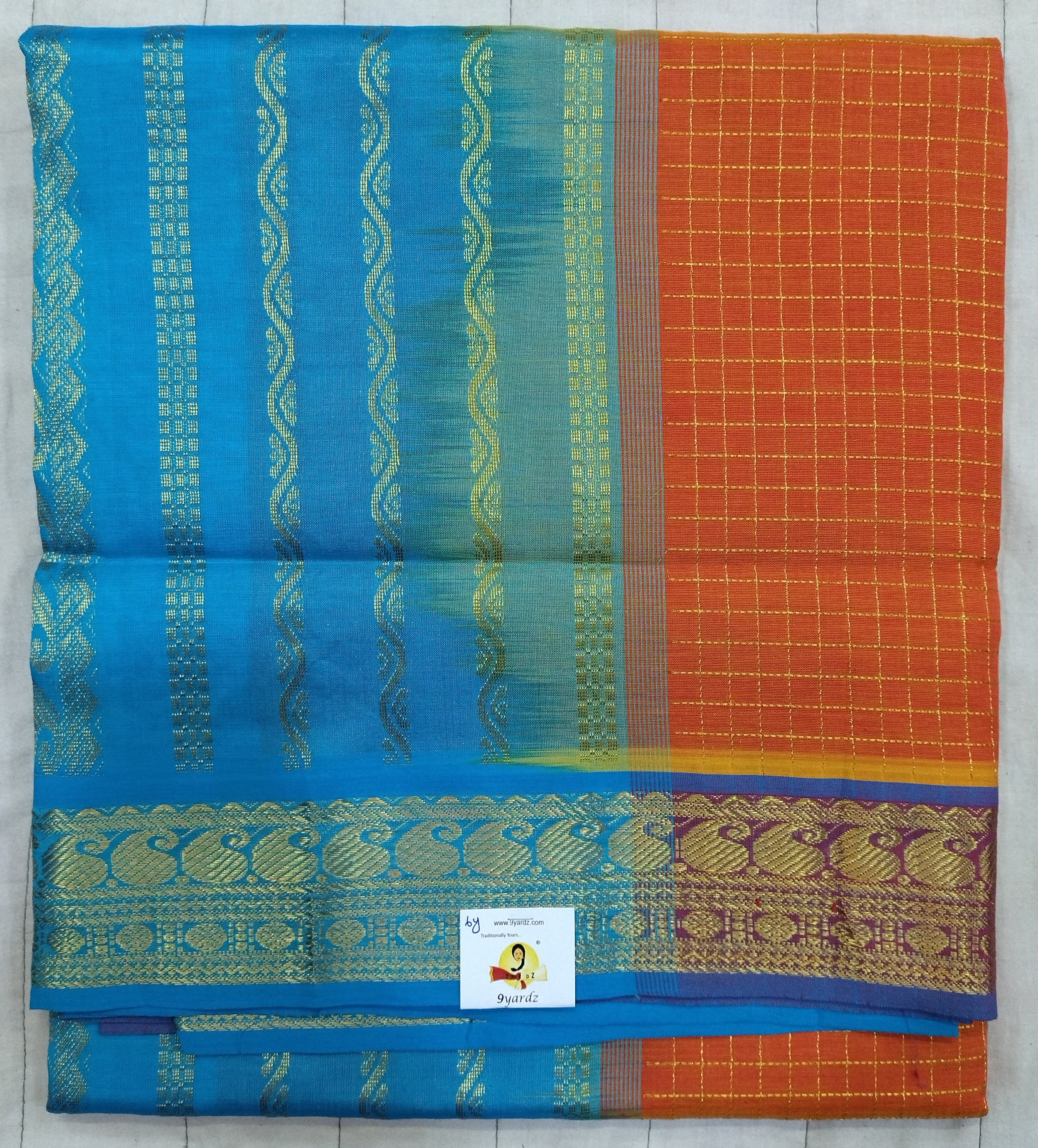 Semi silk cotton 6Yards