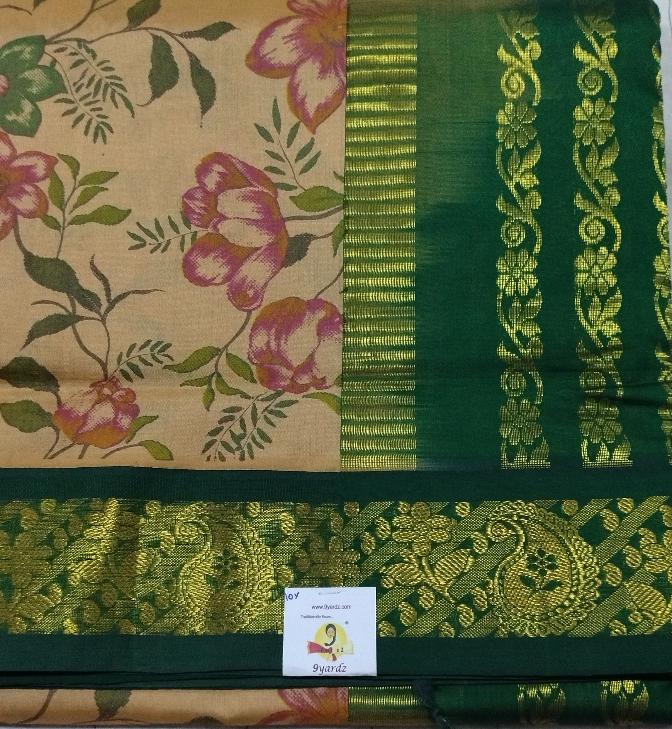 Semi Silk cotton Korvai Printed Madisar