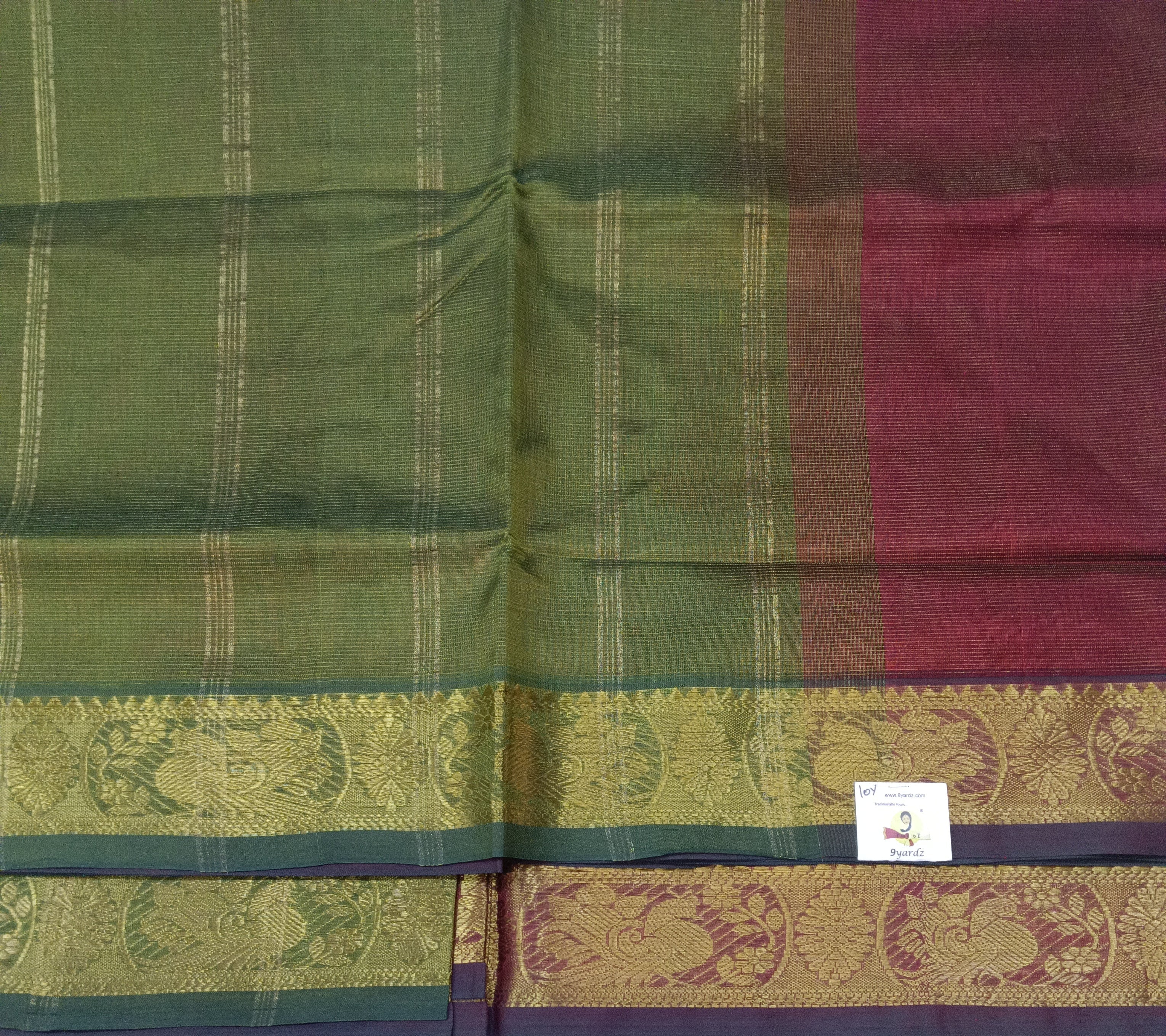 Pure silk cotton vairavoosi 10yards madisar