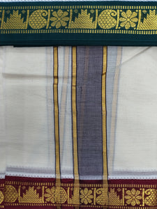 Pure cotton Muhurtham dhoti 9*5