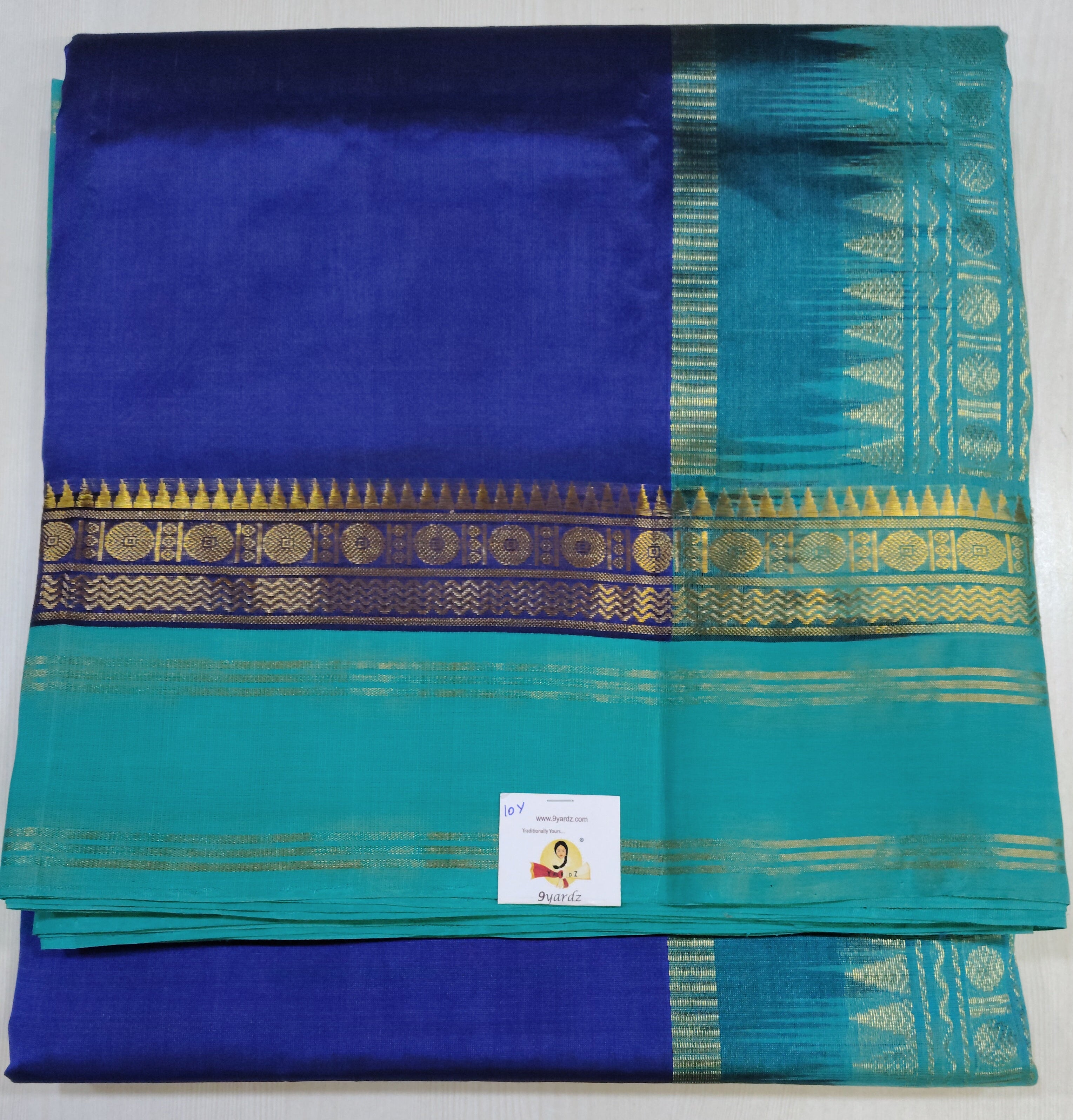 Pure silk cotton -Korvai 10yards madisar