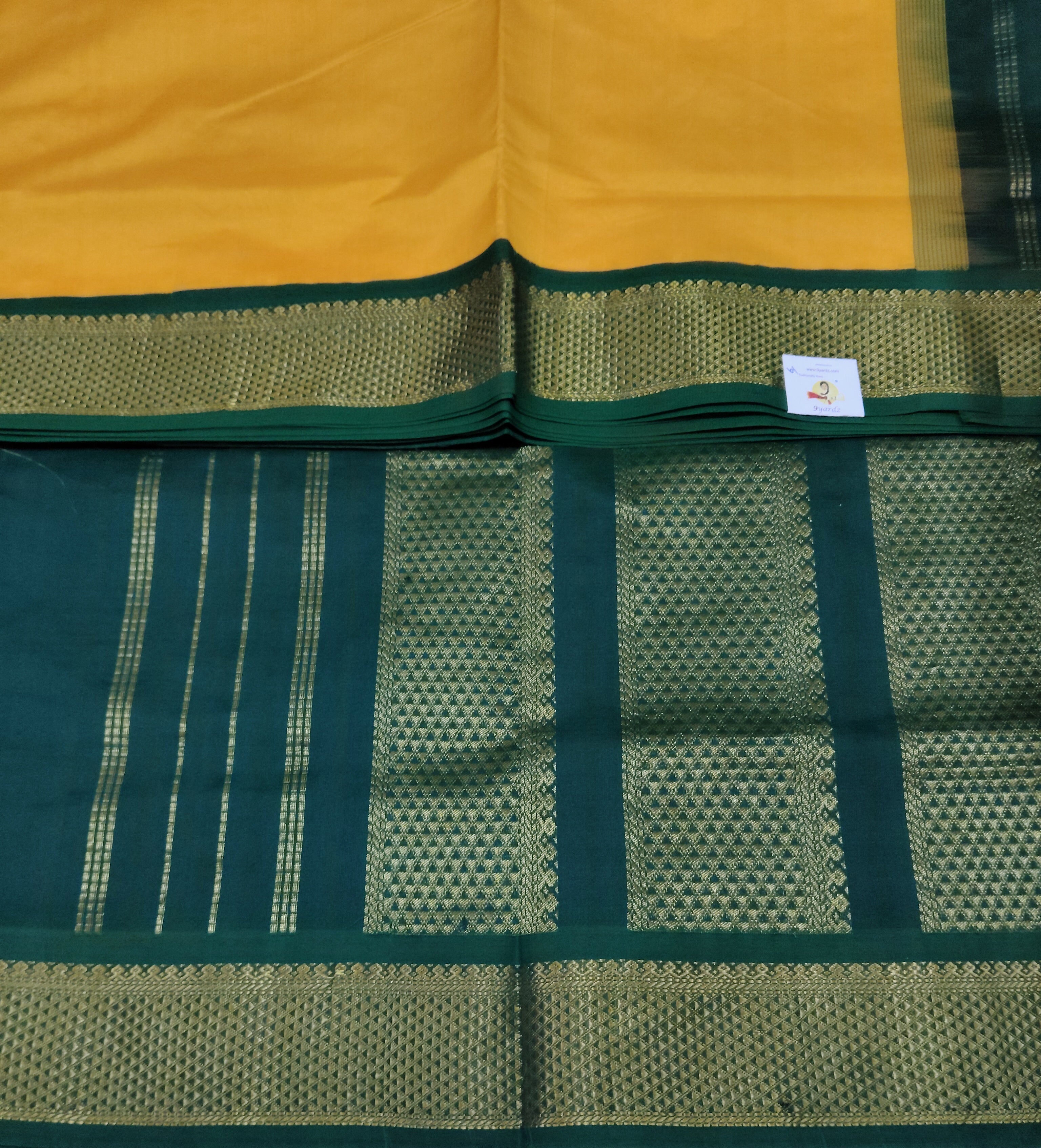 Semi silk Plain Korvai 6Yards