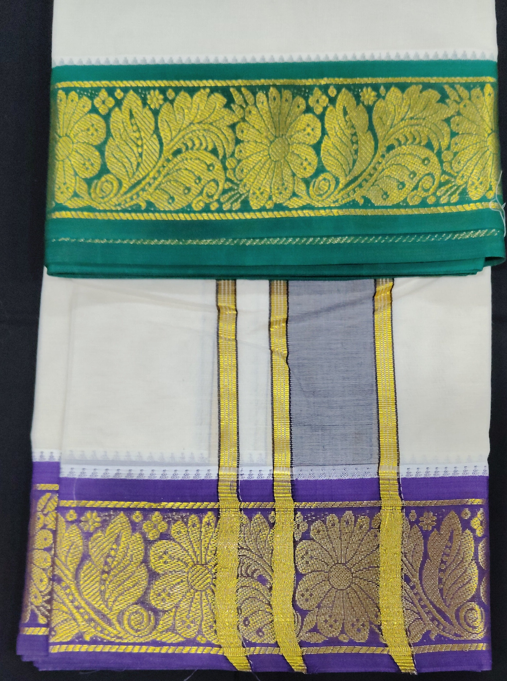 Pure cotton Muhurtham Jacquard dhoti 9*5
