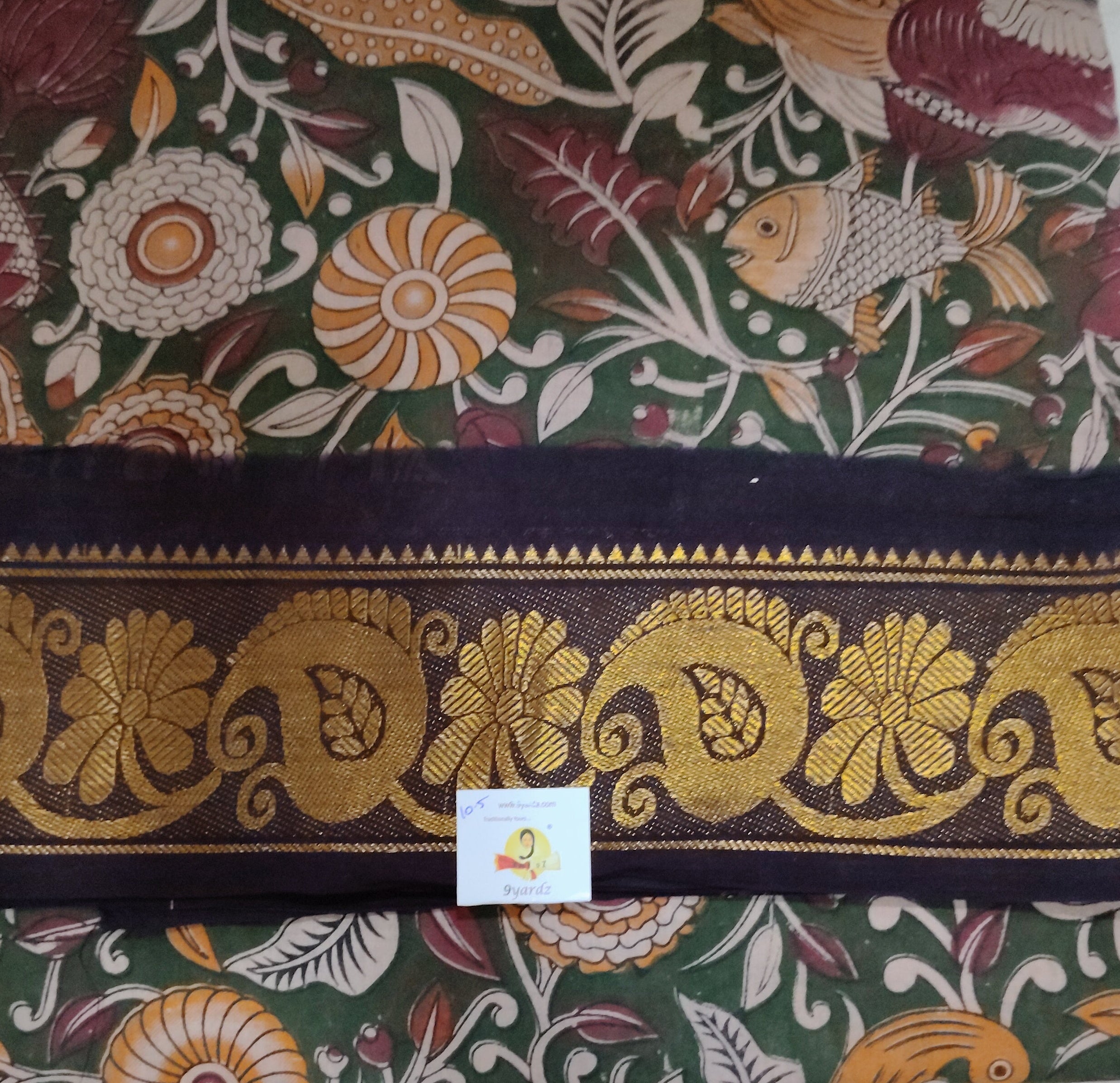 Sungudi cotton 10.5 yards madisar