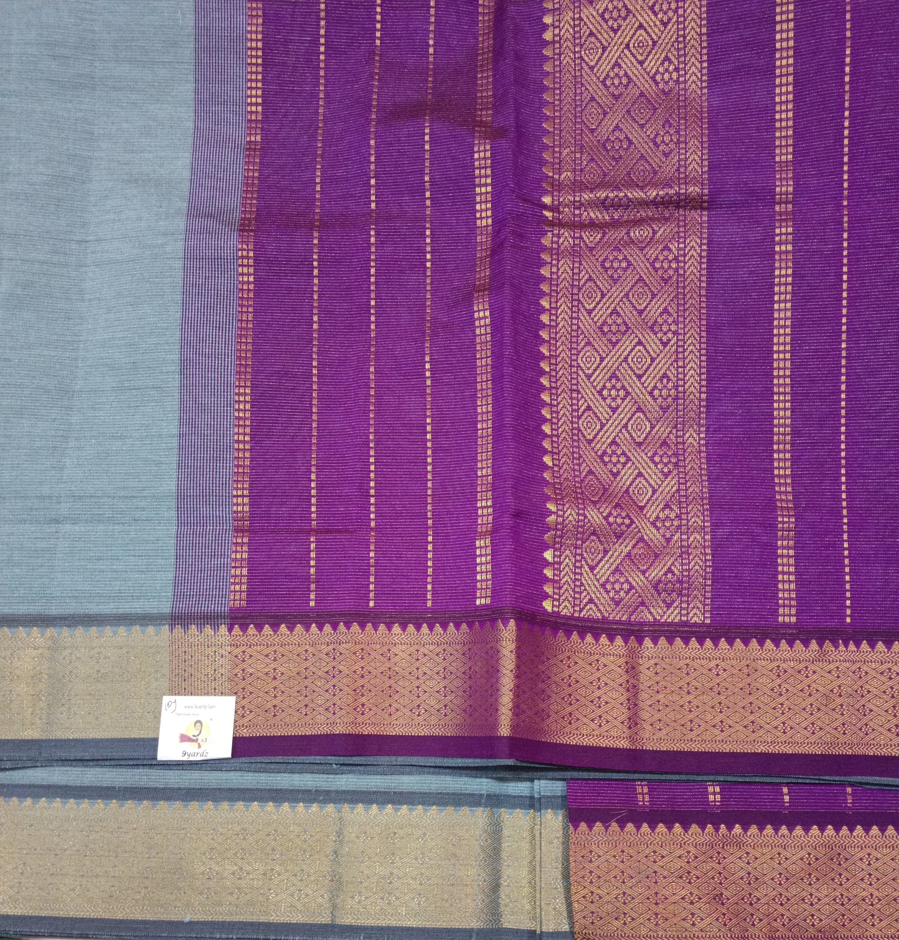 Semi Silk cotton vairavoosi Madisar 10yards