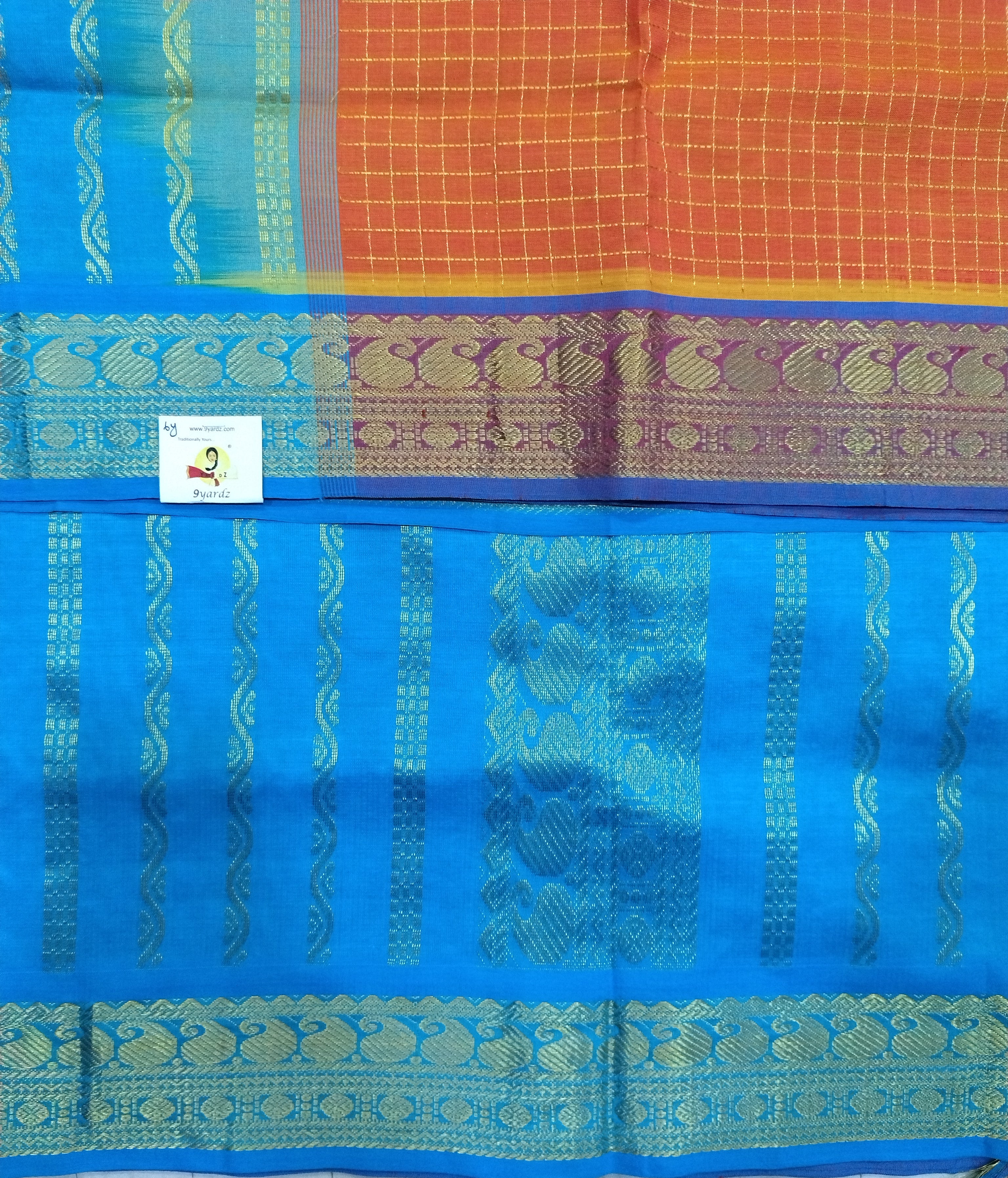 Semi silk cotton 6Yards