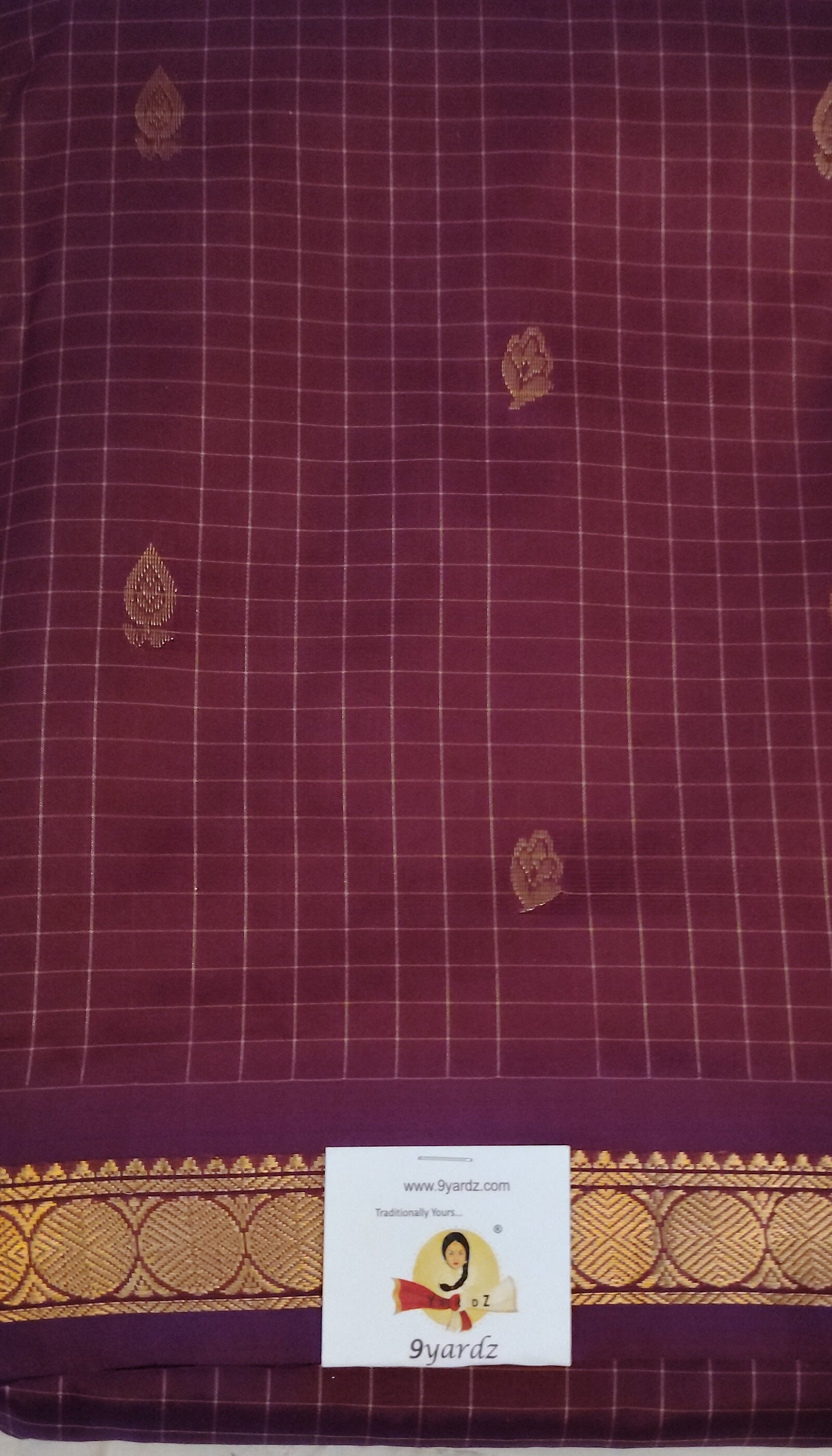 China silk checked 6Yards
