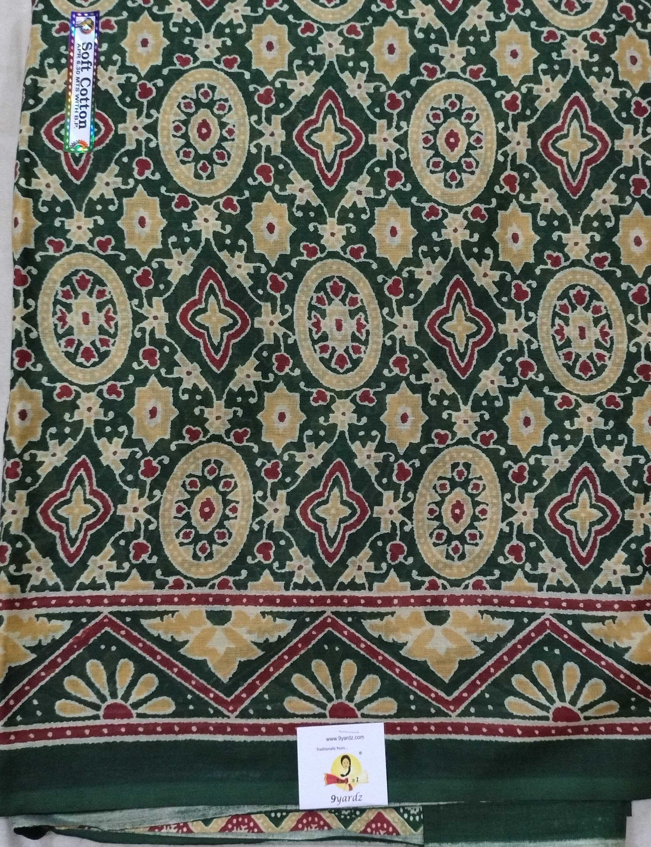 Soft Cotton Bathik saree 6yardz