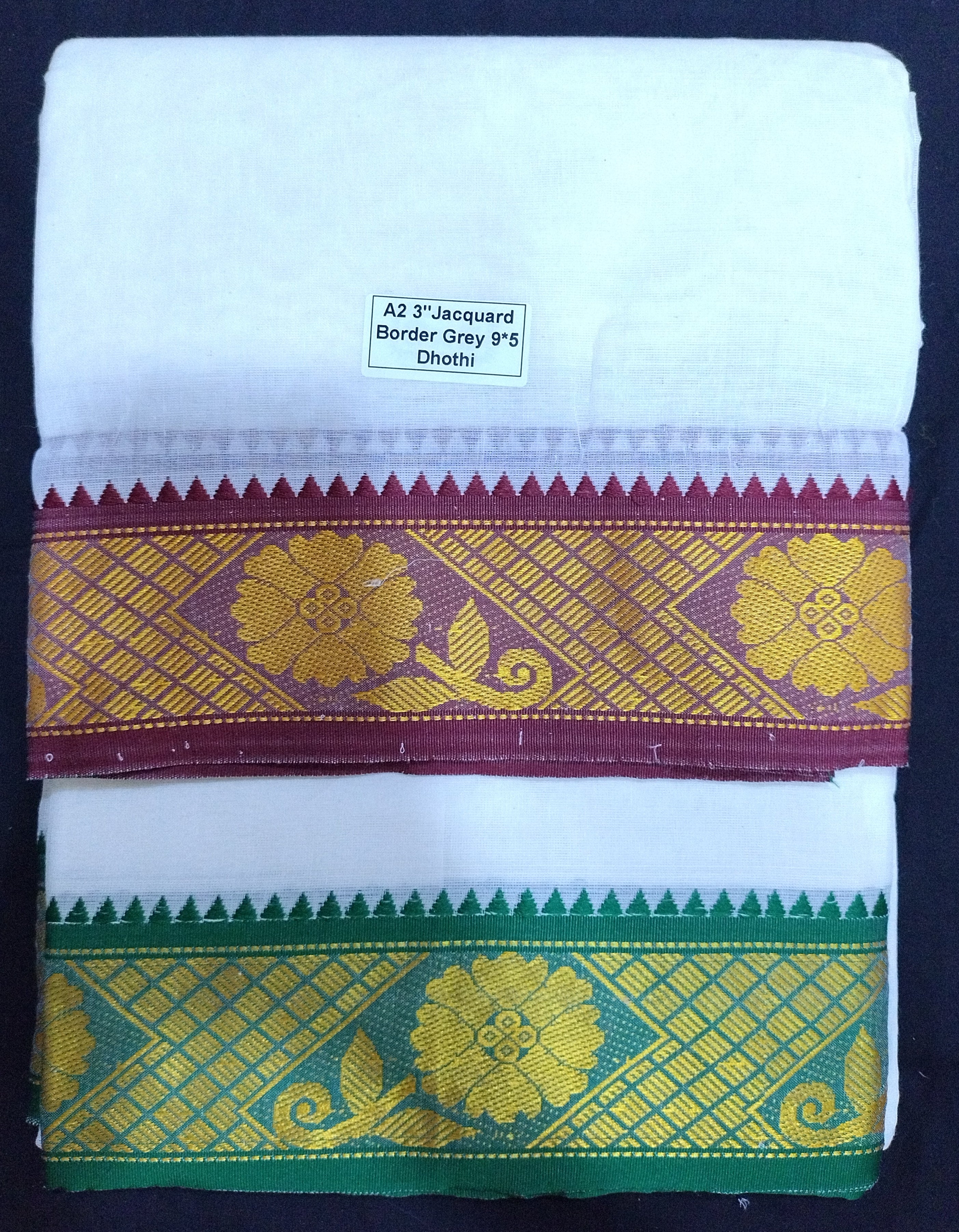 Cotton Dhothi Unbleached 9*5