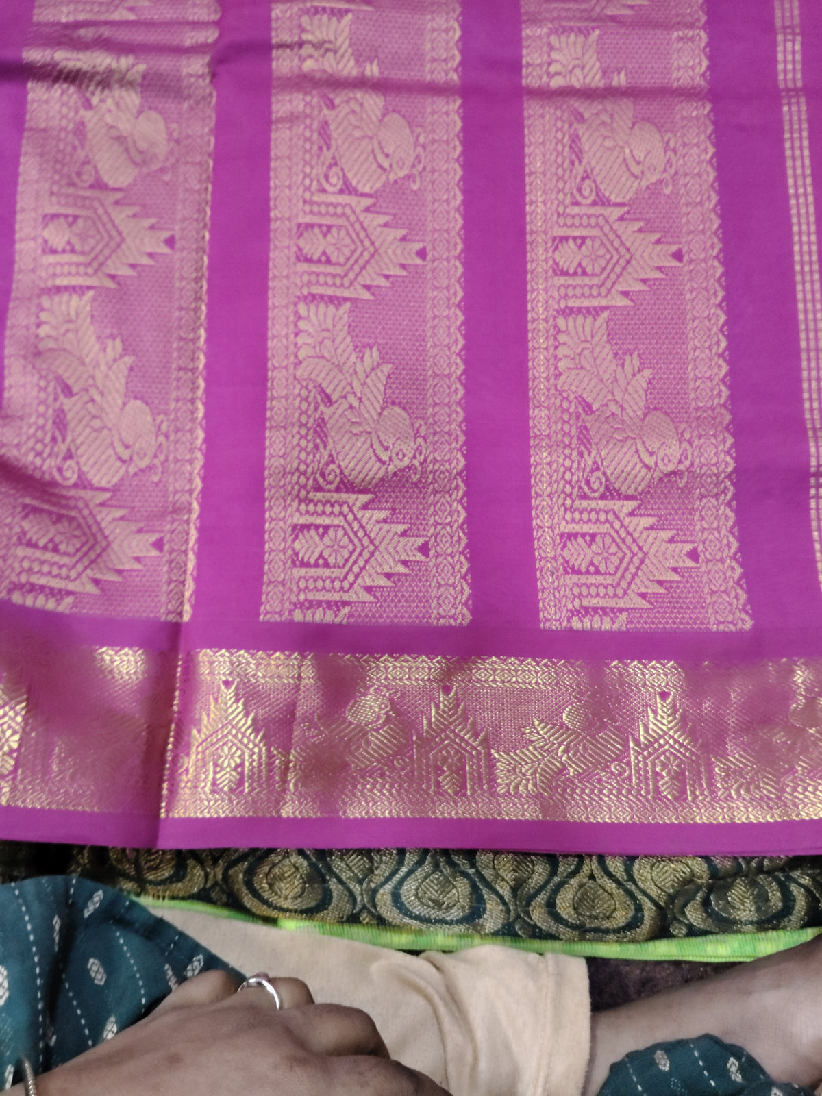 Semi Silk cotton Korvai Madisar