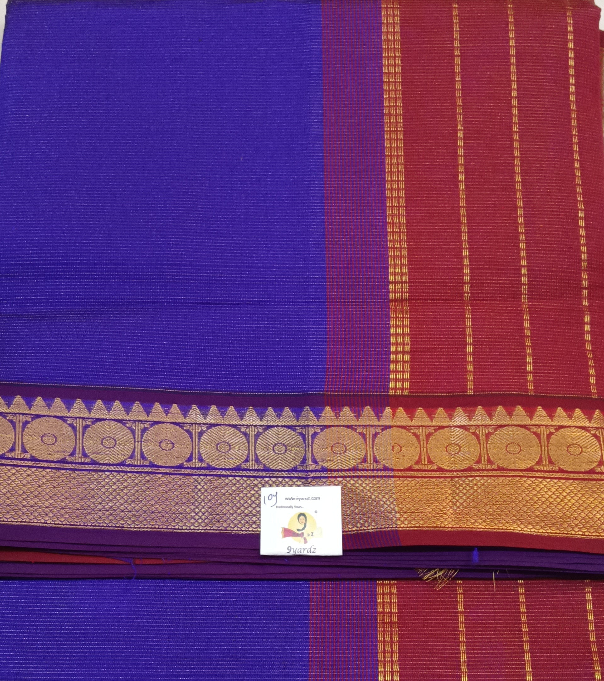 Semi Silk cotton vairavoosi Madisar 10yards