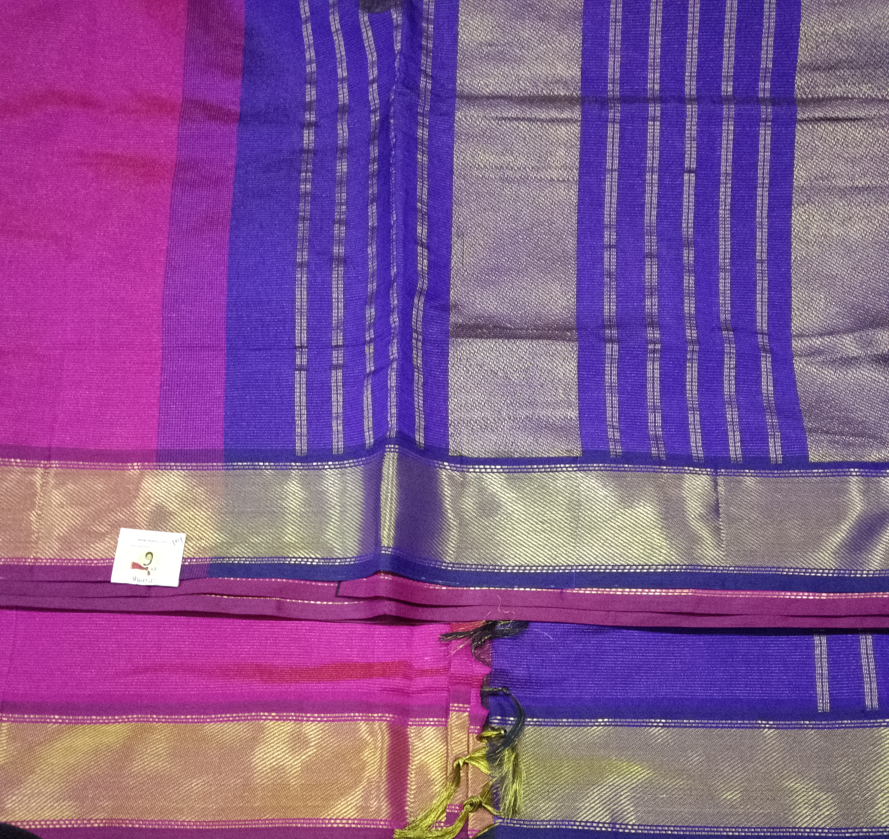 Semi Silk cotton vairavoosi Madisar 10yards