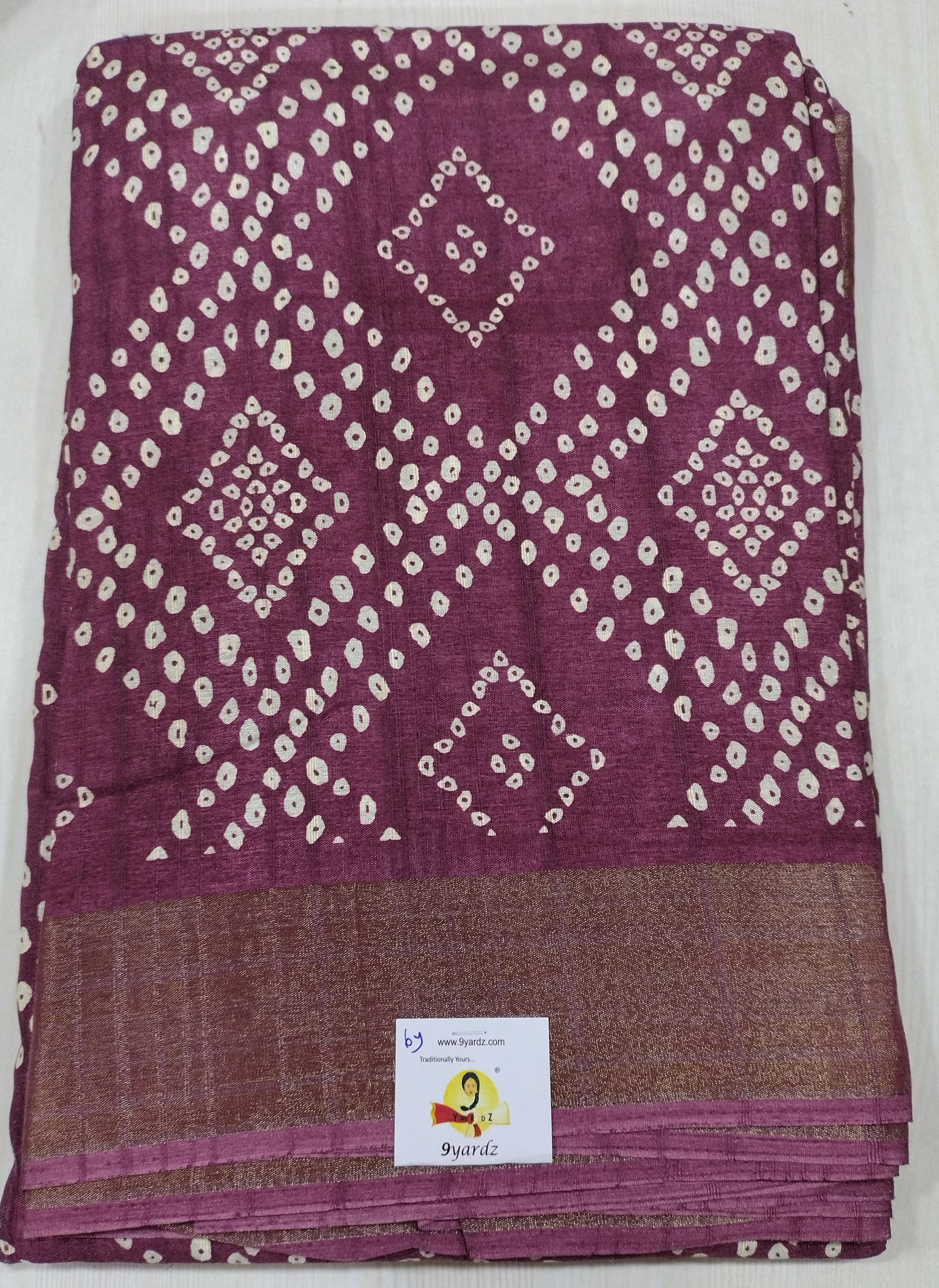 Art silk 6yardz sarees