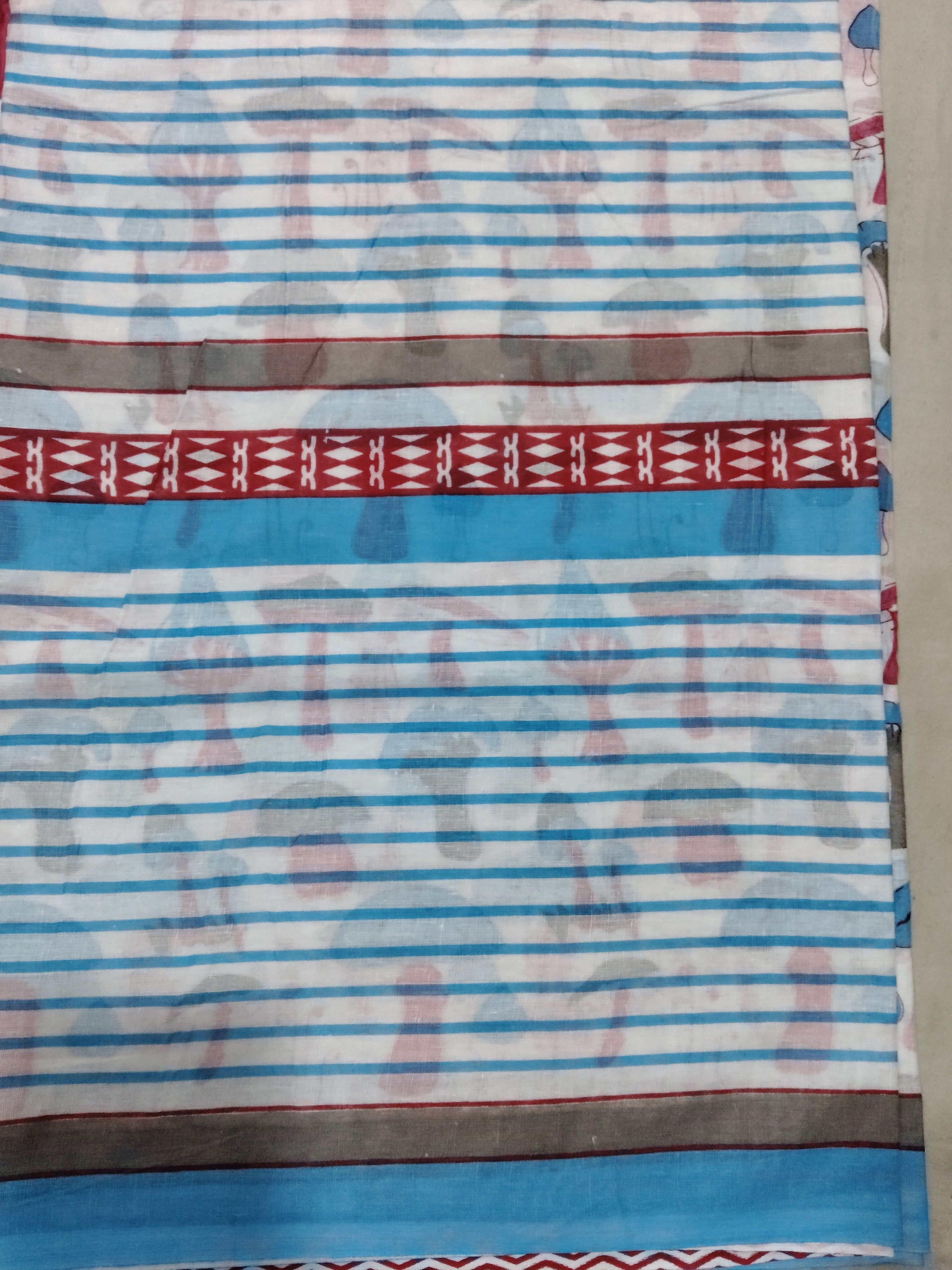 Soft Cotton Bathik saree 6yardz