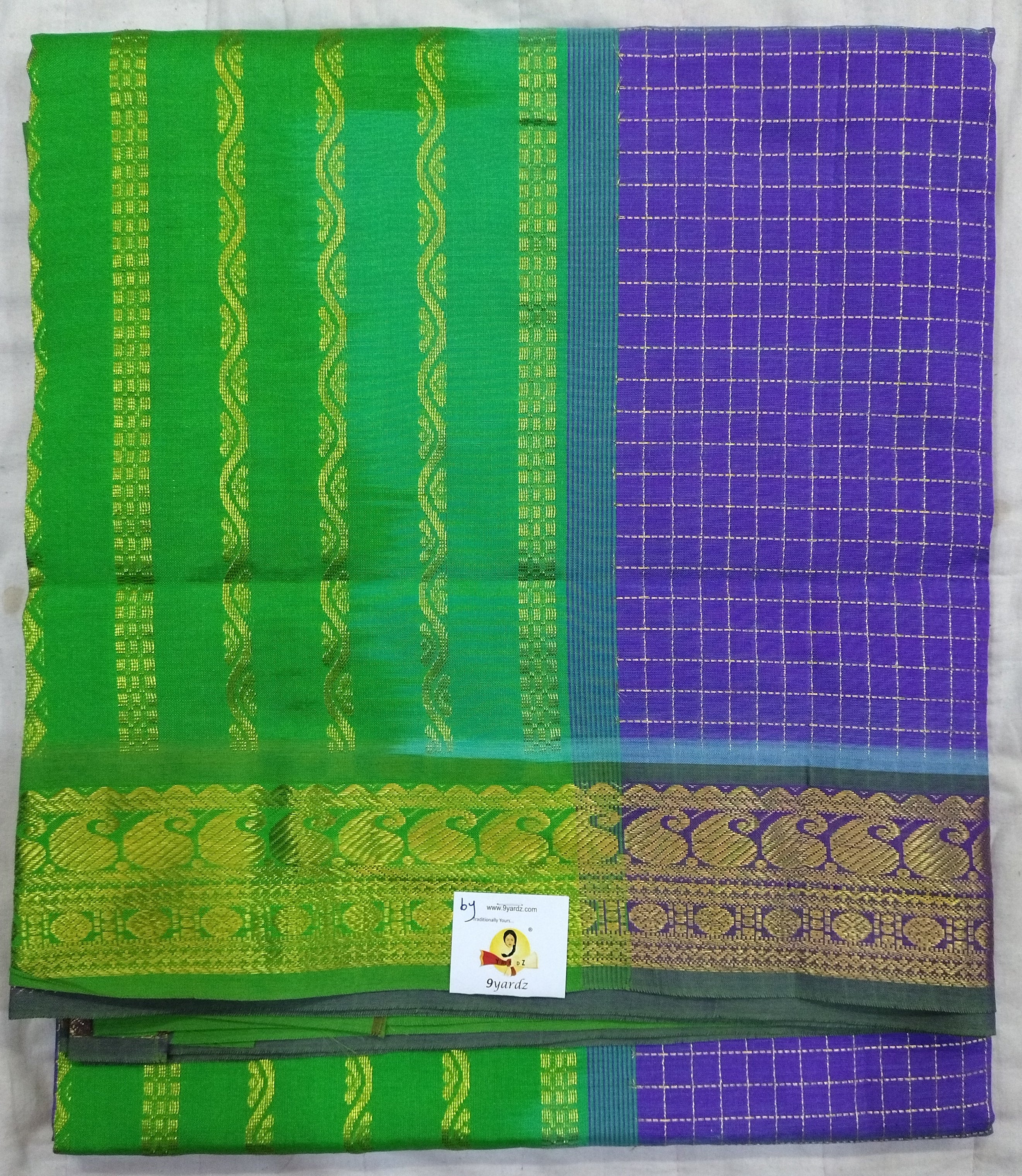 Semi silk cotton 6Yards
