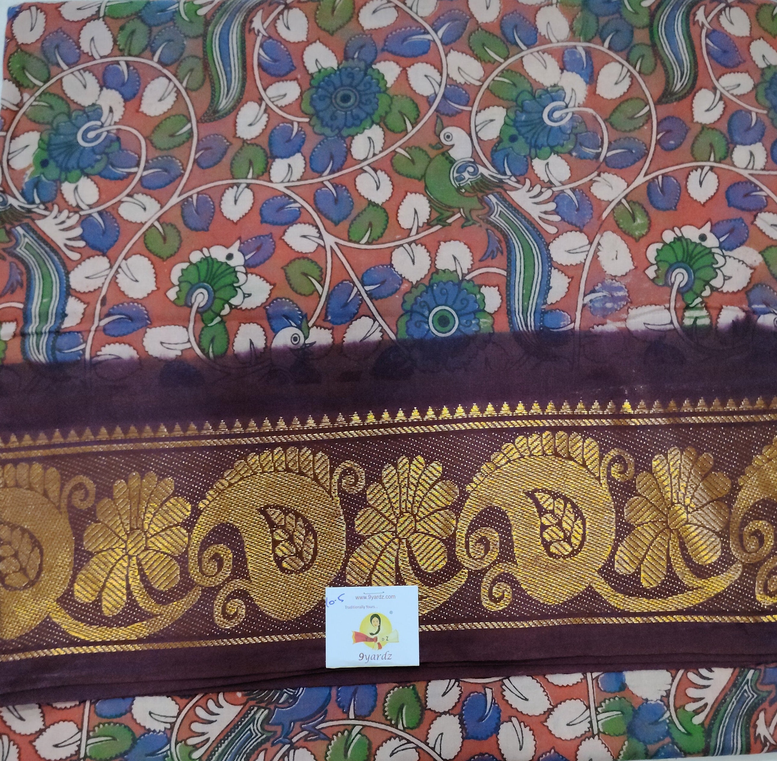 Sungudi cotton 10.5 yards madisar