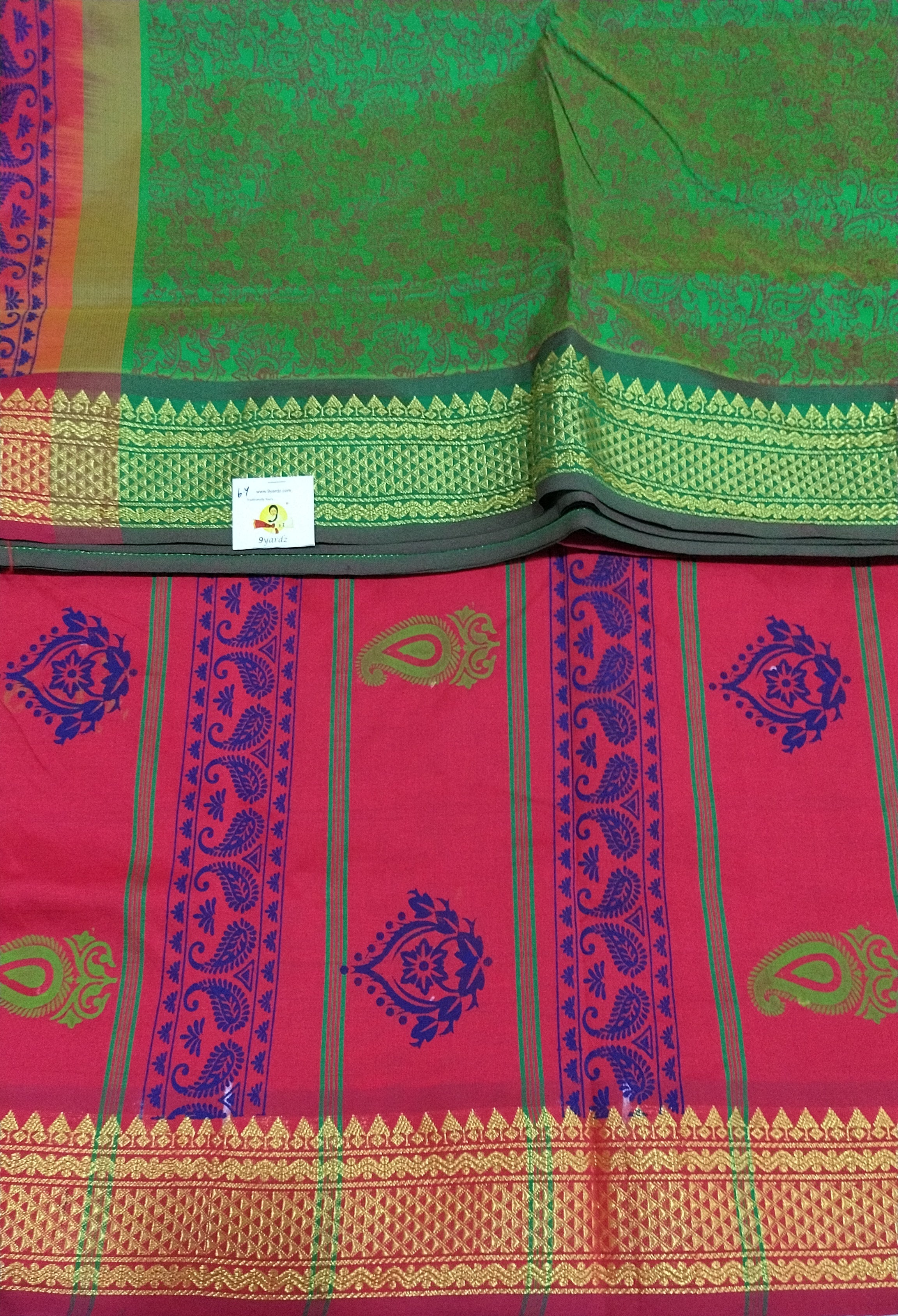 Semi silk Printed 6Yards