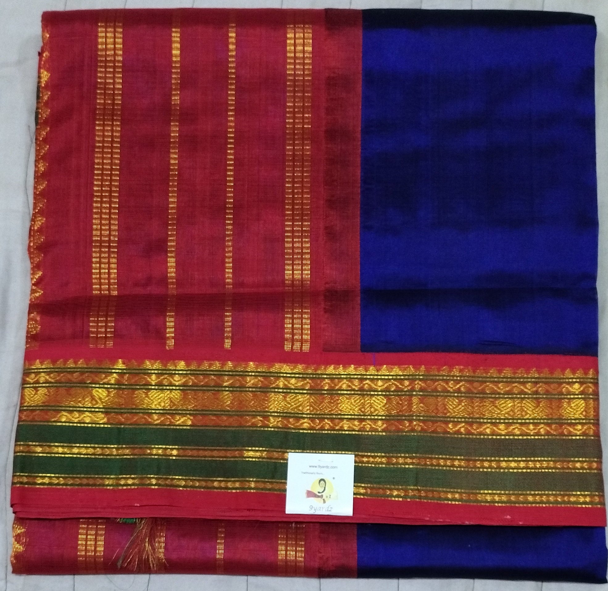 Pure silk cotton -Korvai 10yards madisar