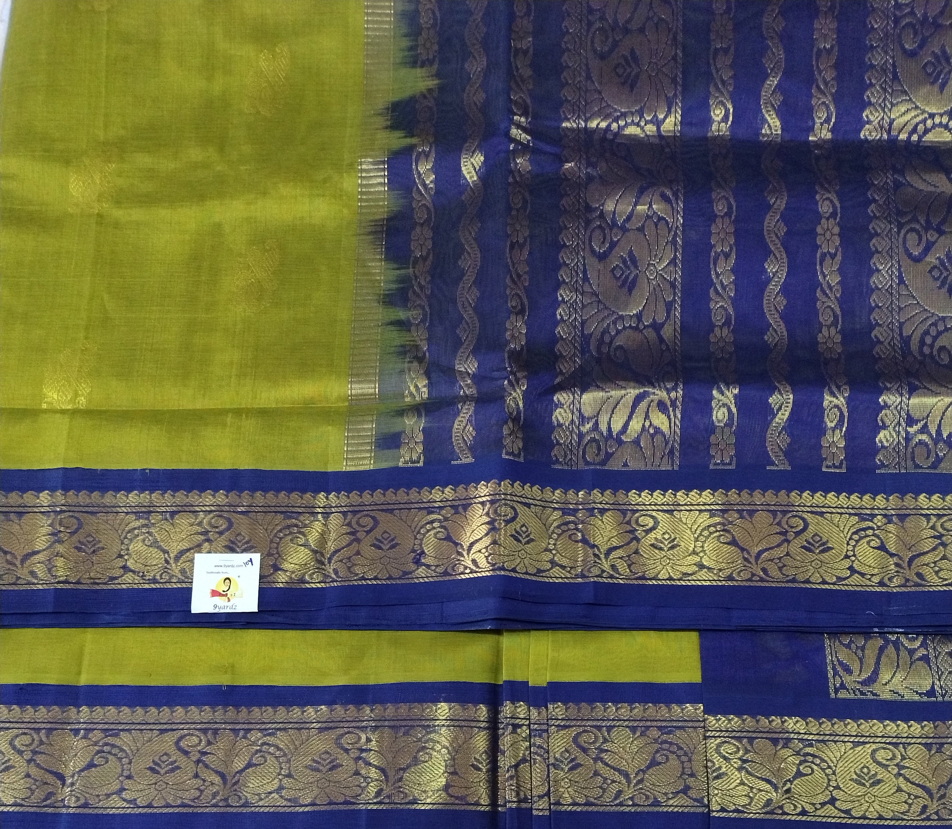Pure silk cotton -Korvai 10yards madisar