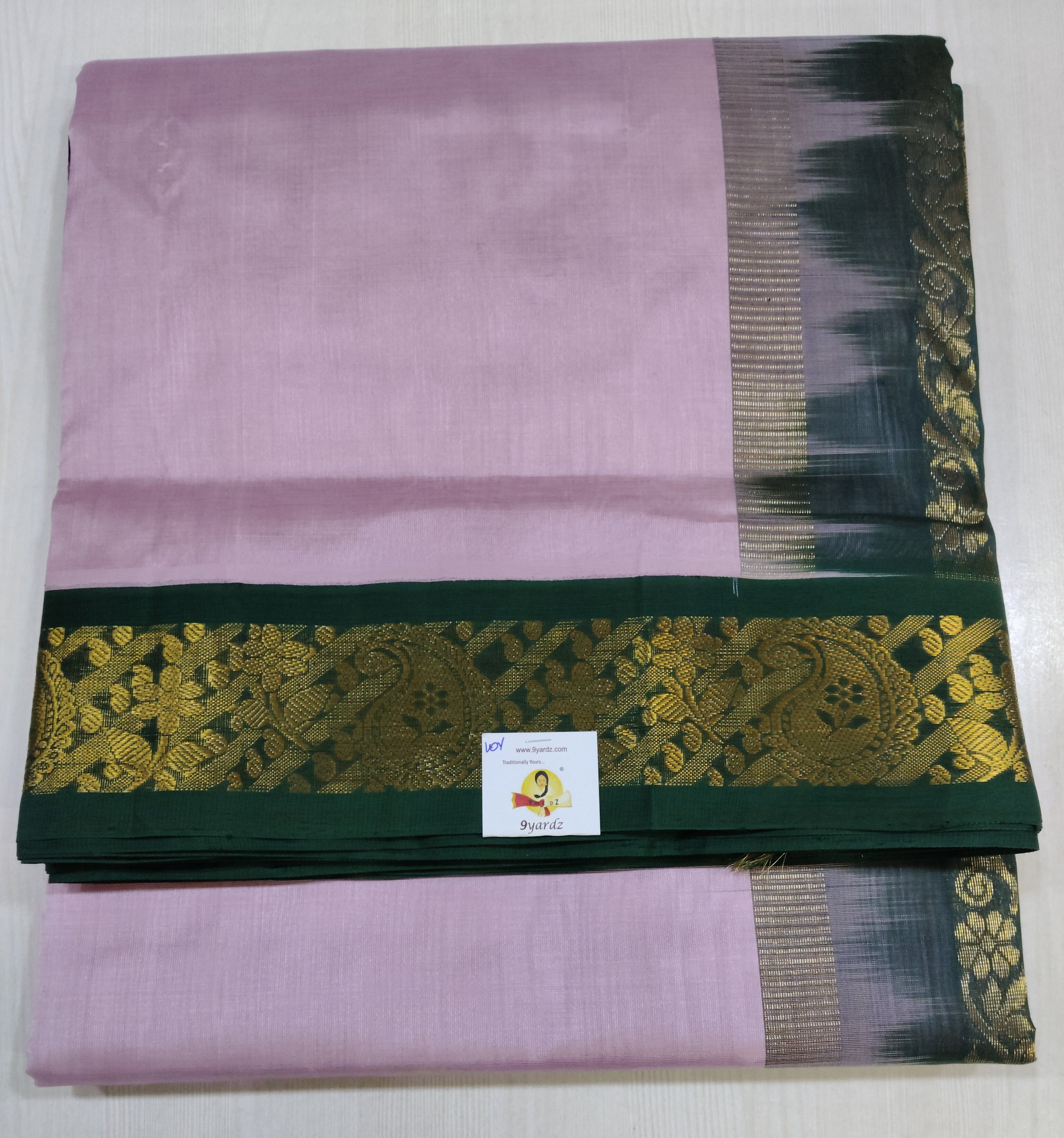 Pure silk cotton -Korvai 10yards madisar