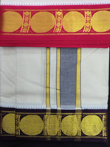 Pure cotton Muhurtham dhoti 9*5