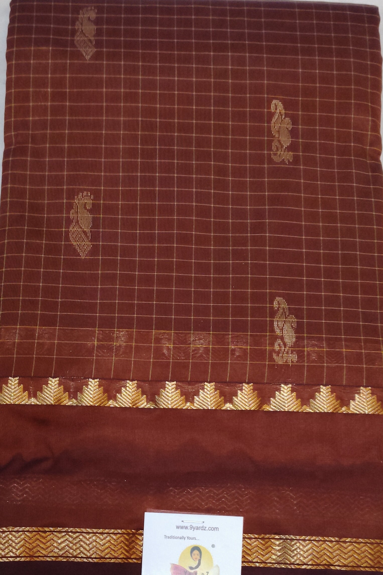 China silk checked 6Yards