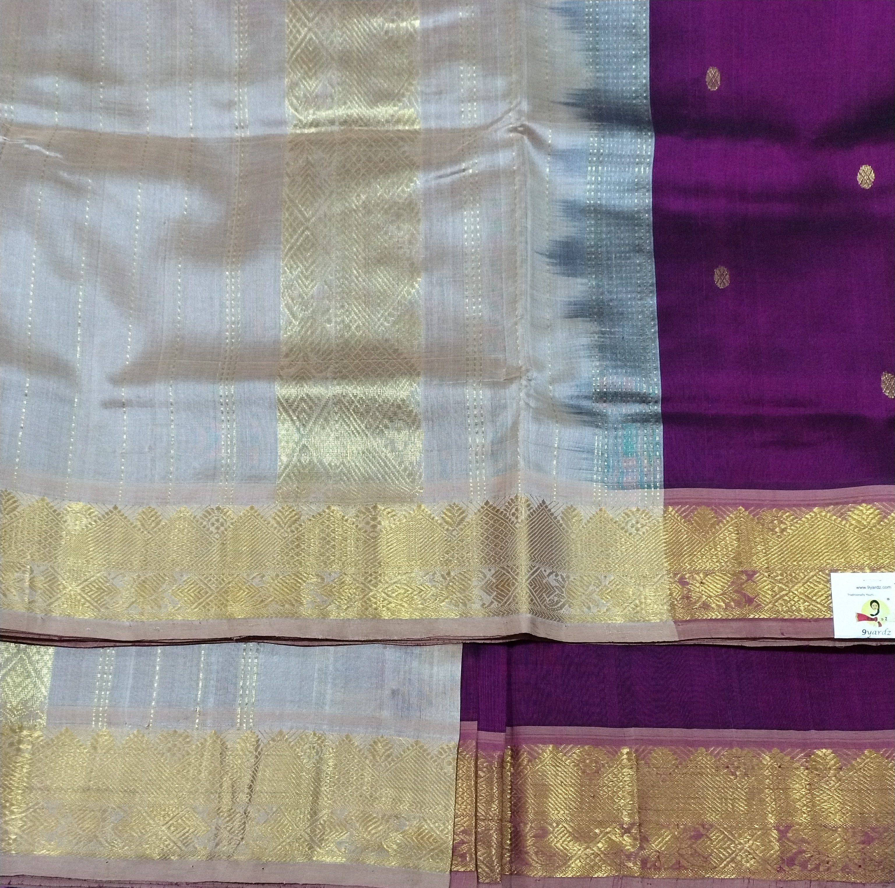 Pure silk cotton Butta 10yards madisar