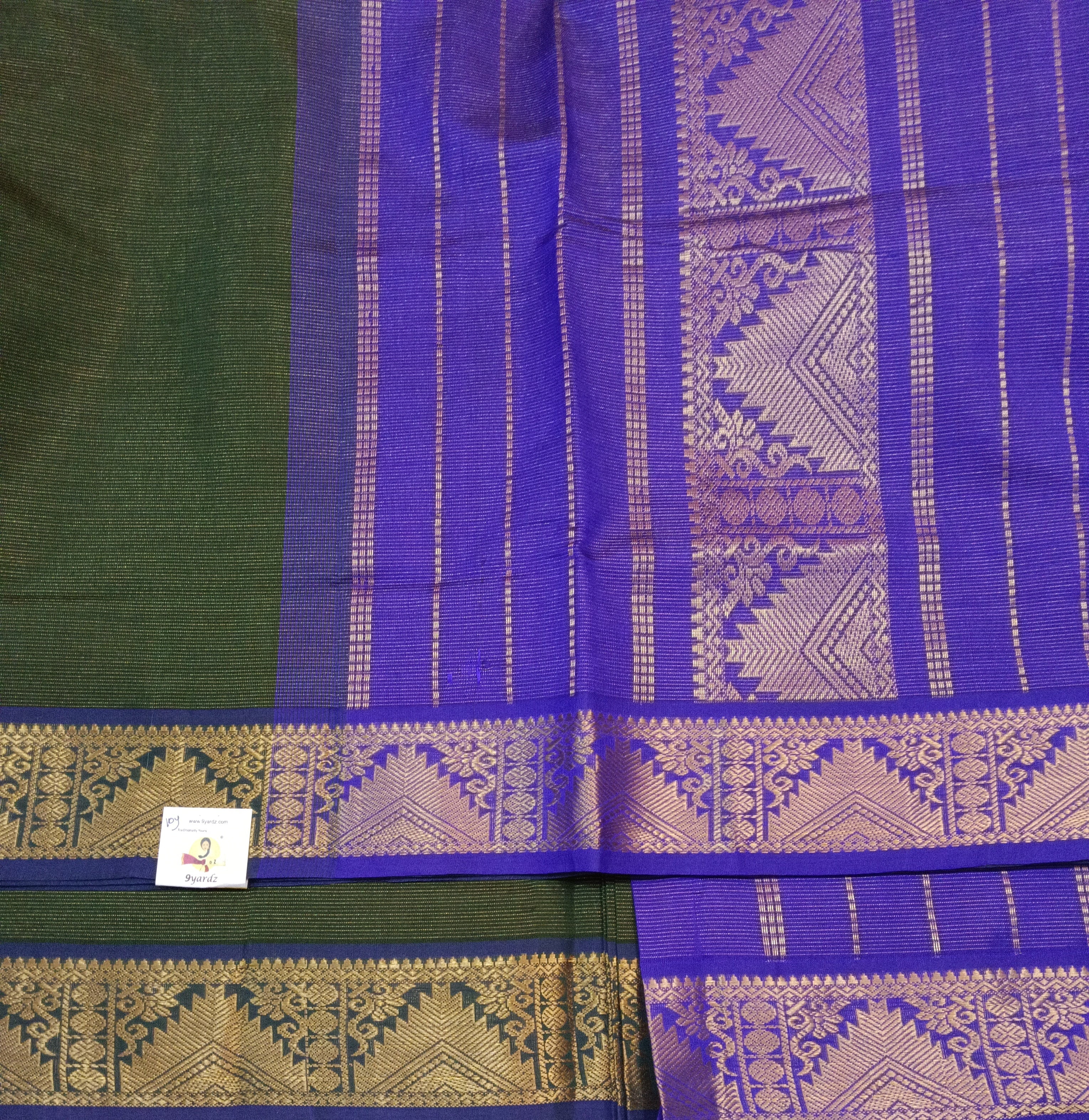 Semi Silk cotton vairavoosi Madisar 10yards