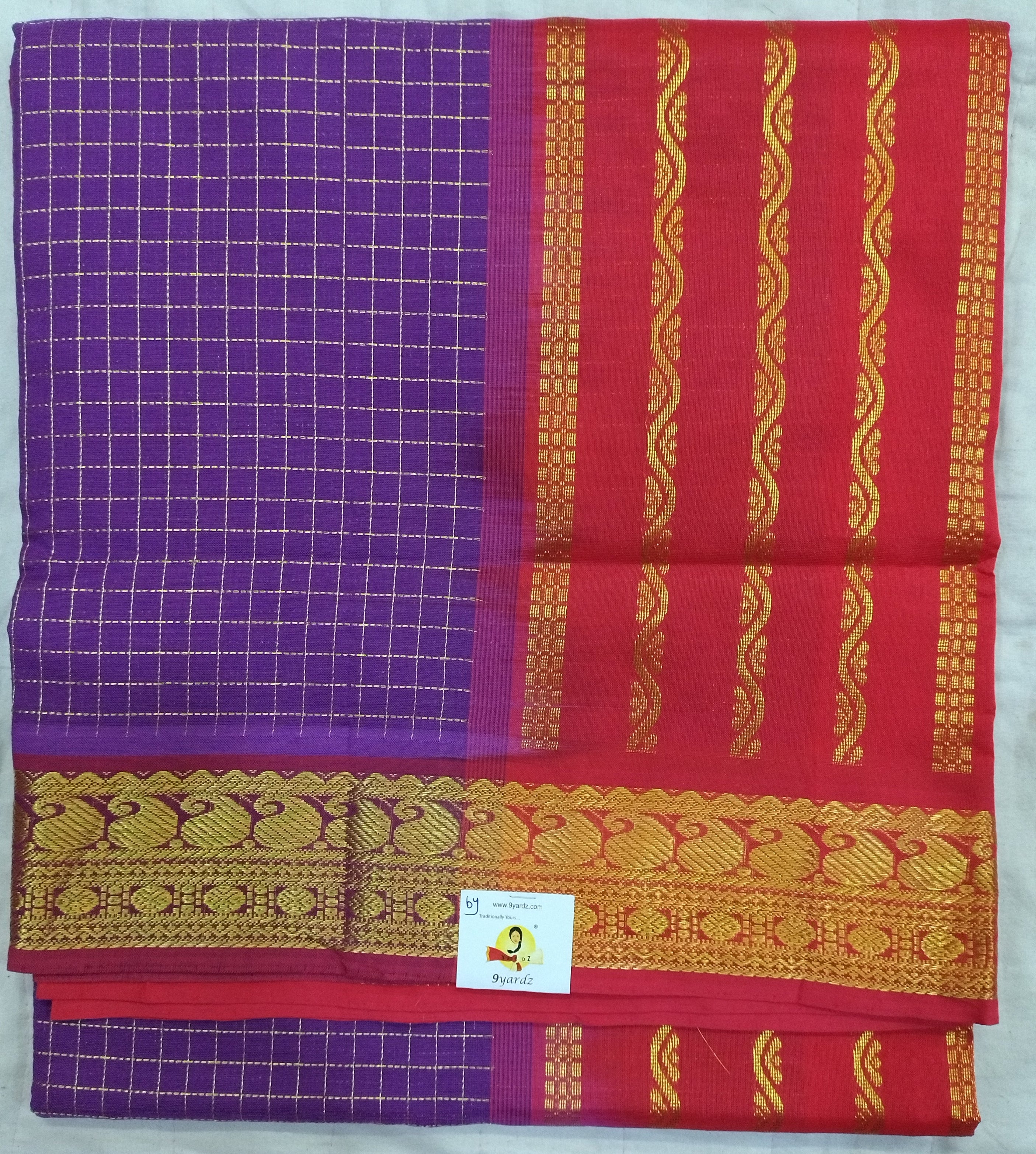 Semi silk cotton 6Yards
