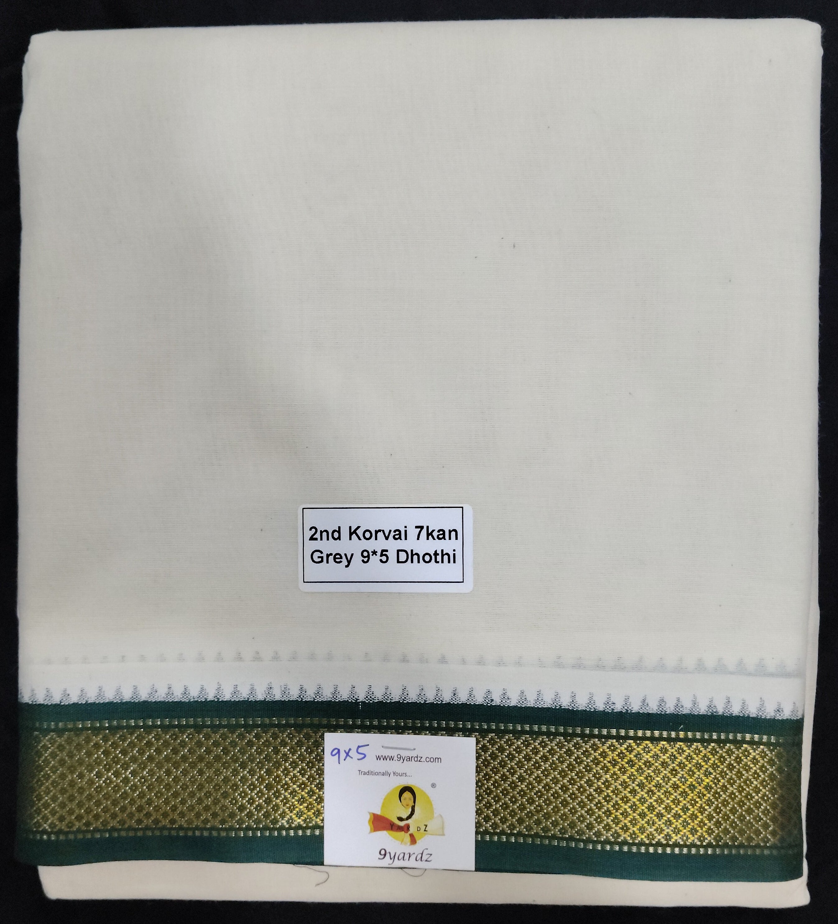 Pure cotton Muhurtham 7kann dhoti 9*5