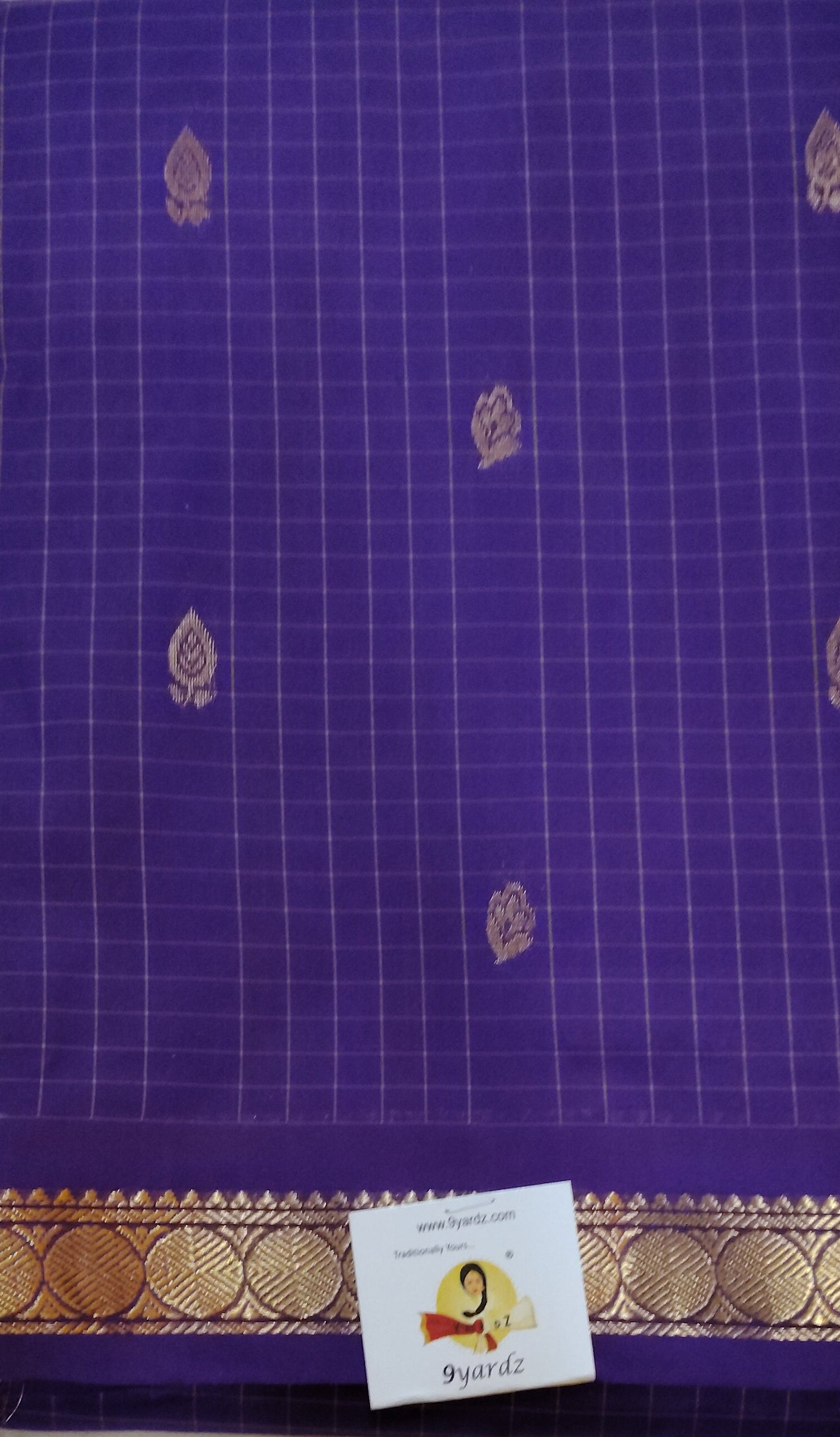 China silk checked 6yardz