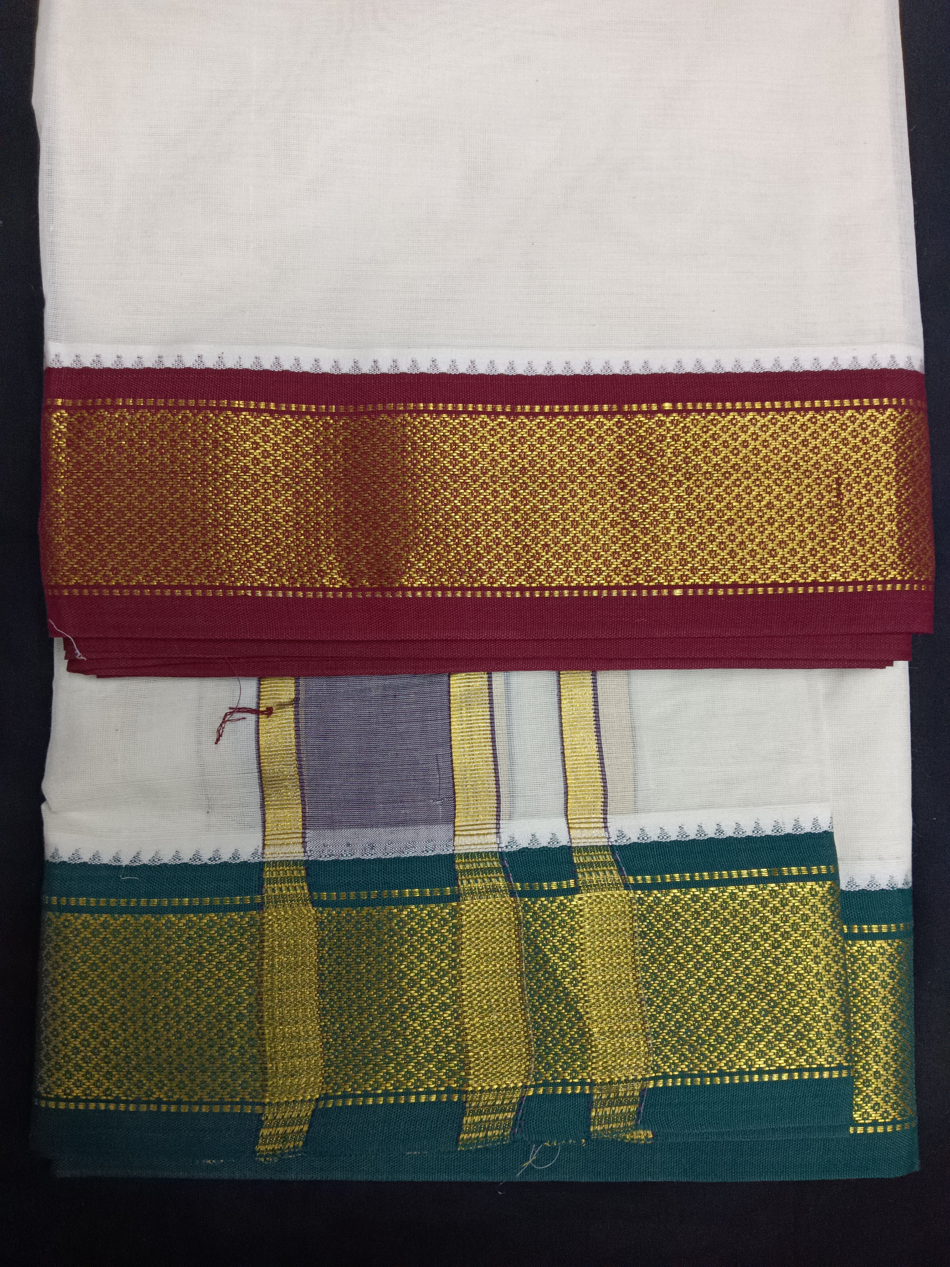 Pure cotton Muhurtham 11kann dhoti 9*5