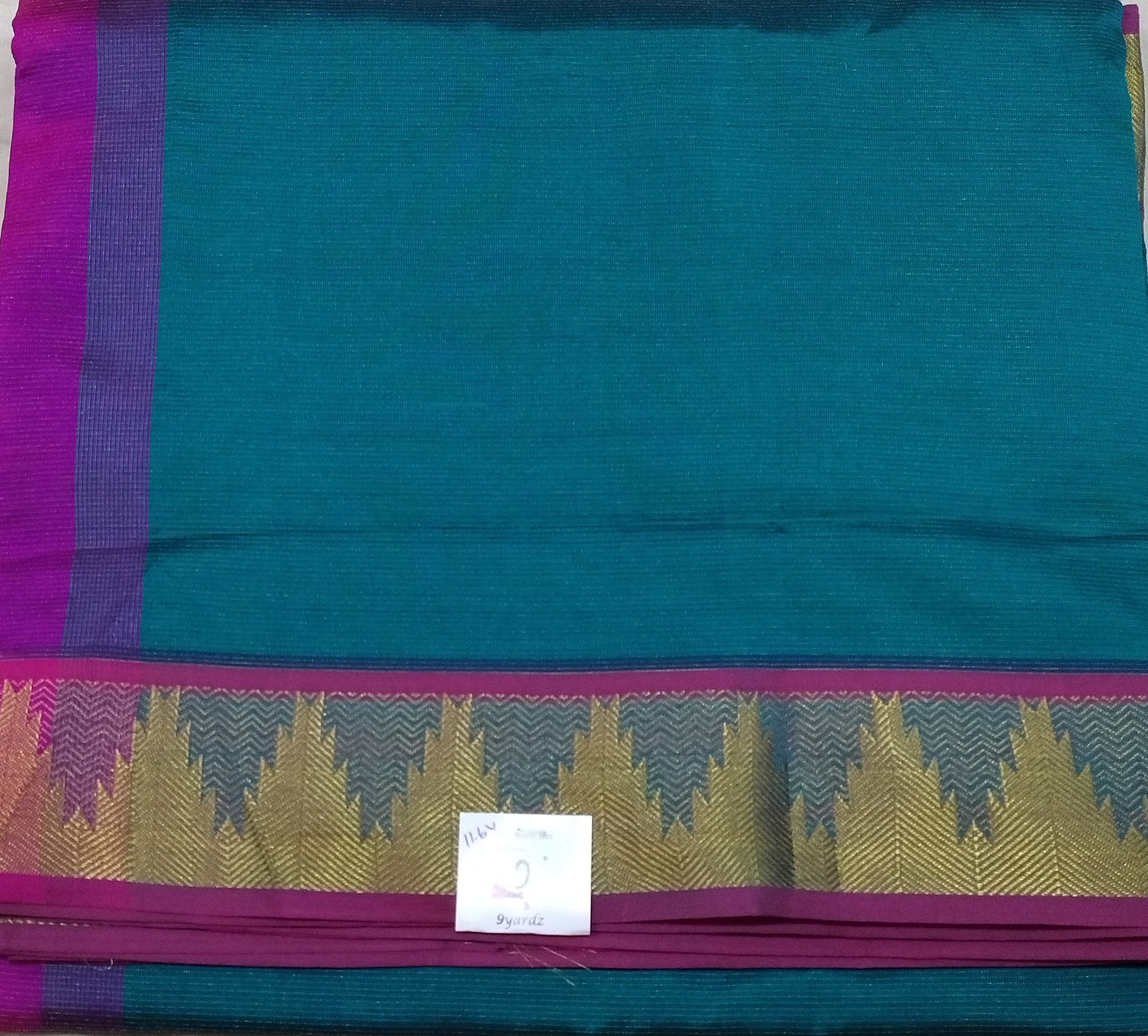 Semi Silk cotton Vairavoosi 11.6yardz