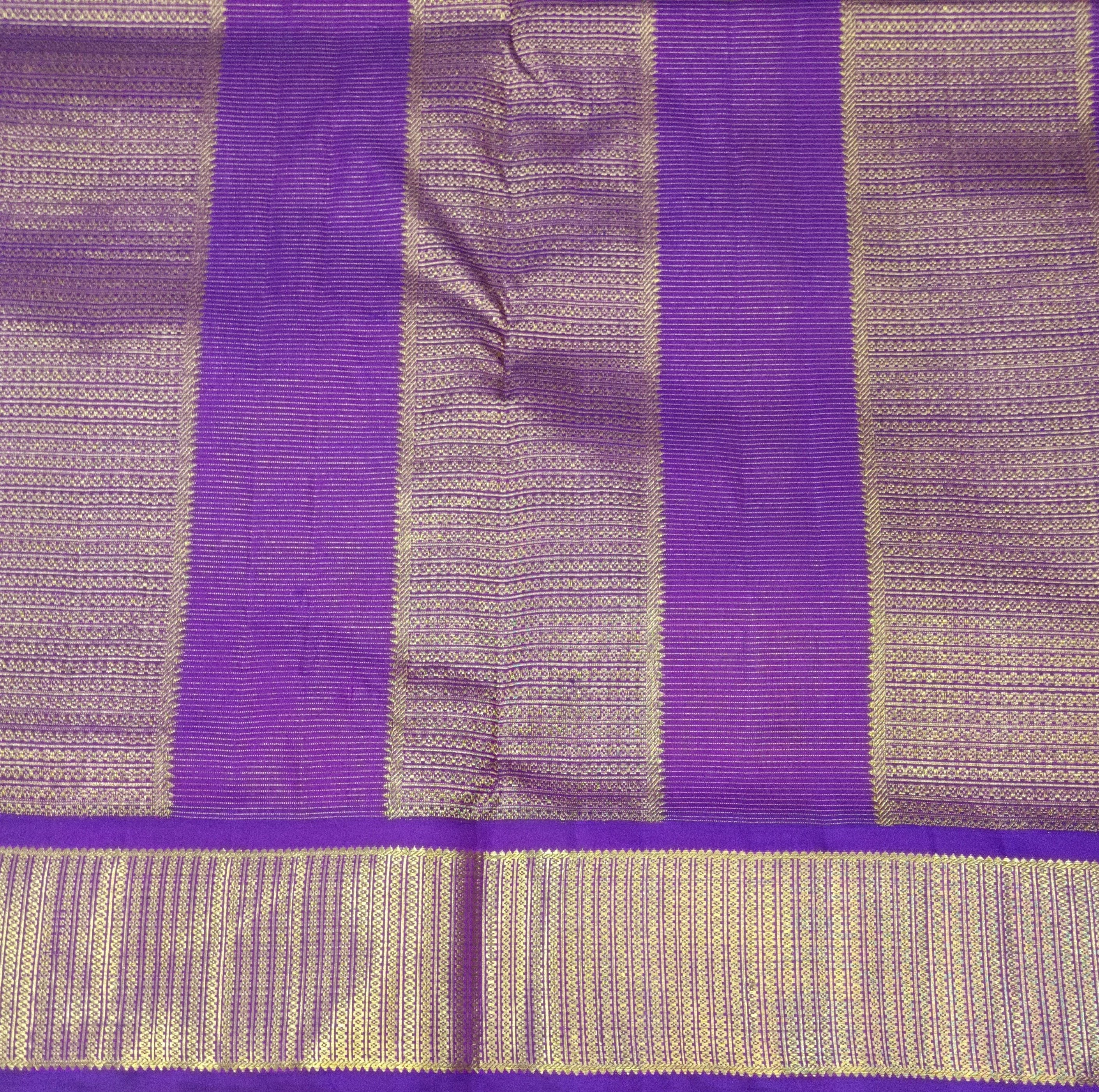 Pure Kanchipuram Silk Madisar Vairavoosi|10yards