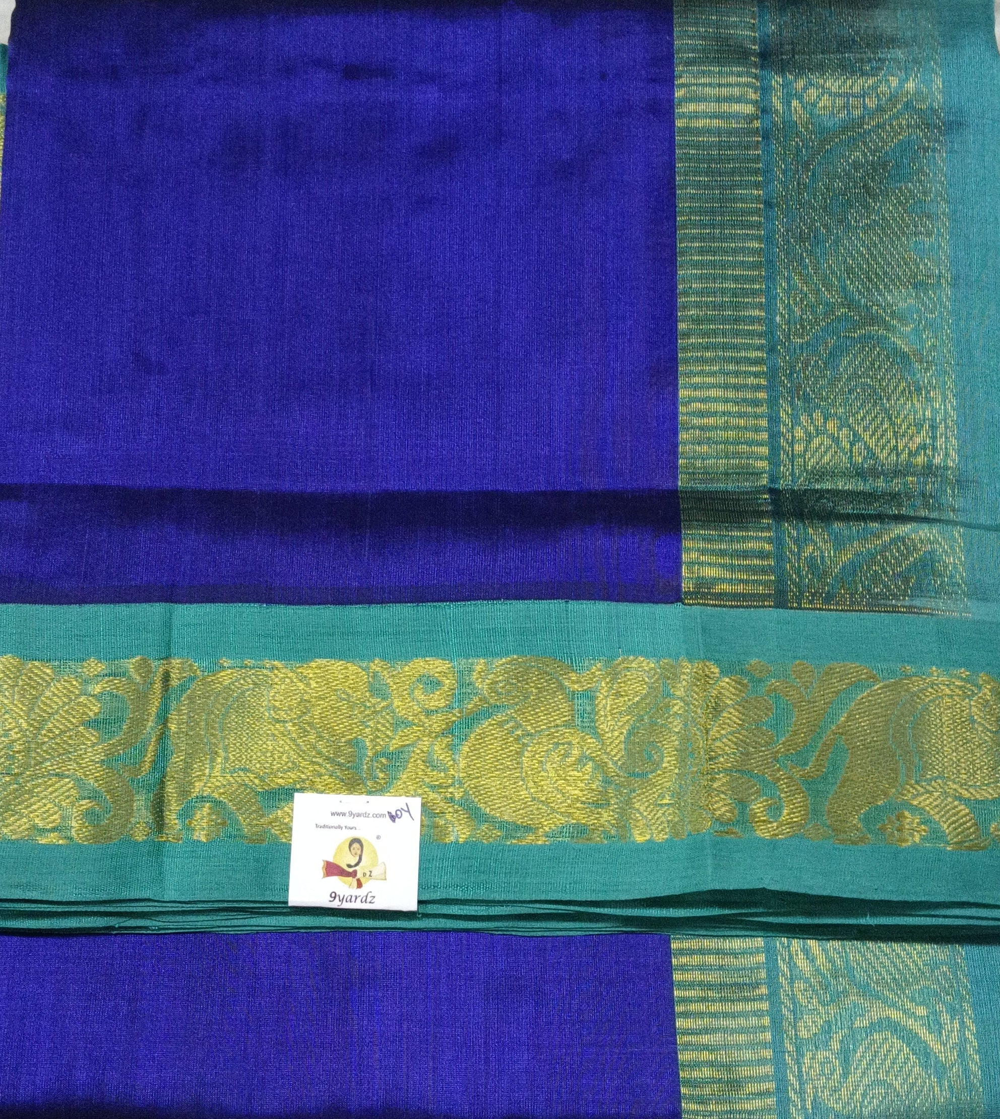 Pure silk cotton -Korvai 10yards madisar