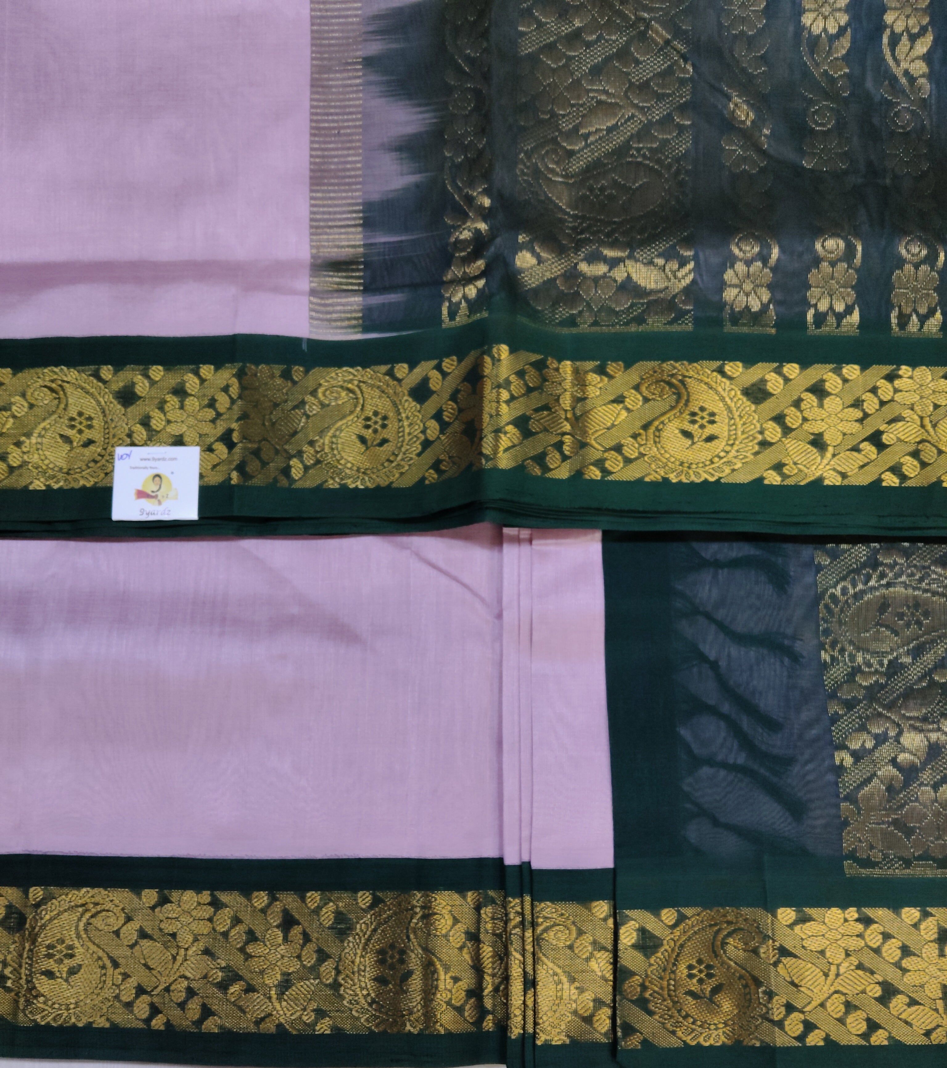 Pure silk cotton -Korvai 10yards madisar