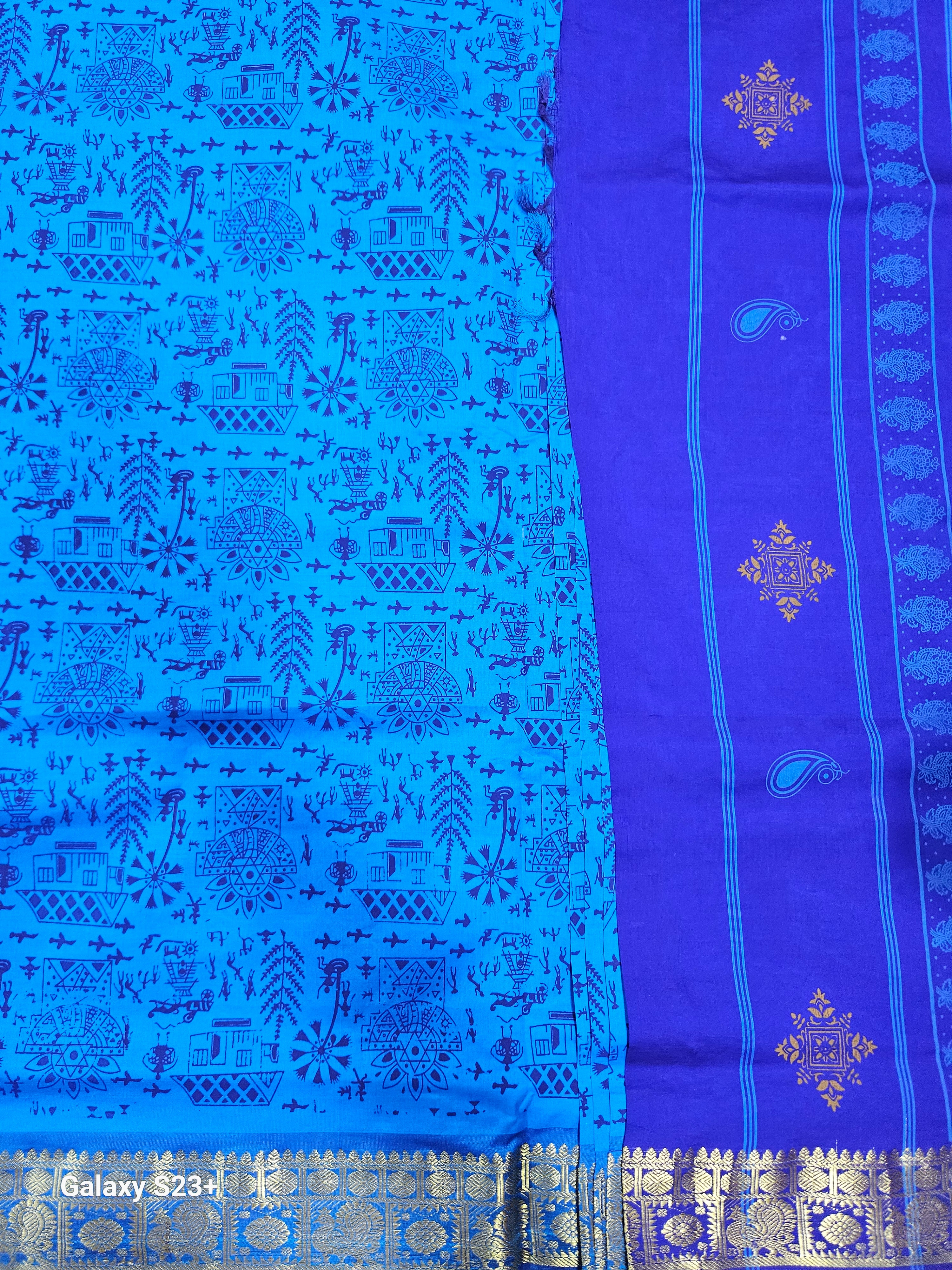 Semi Silk cotton printed Madisar