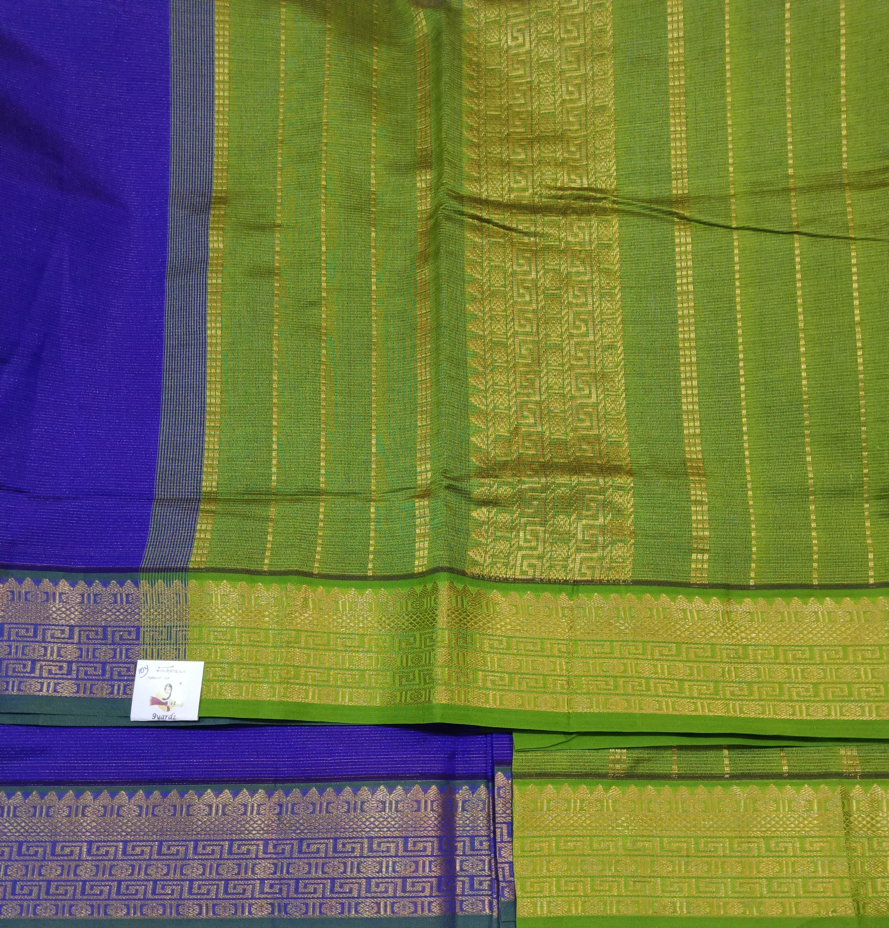 Semi Silk cotton vairavoosi Madisar 10yards