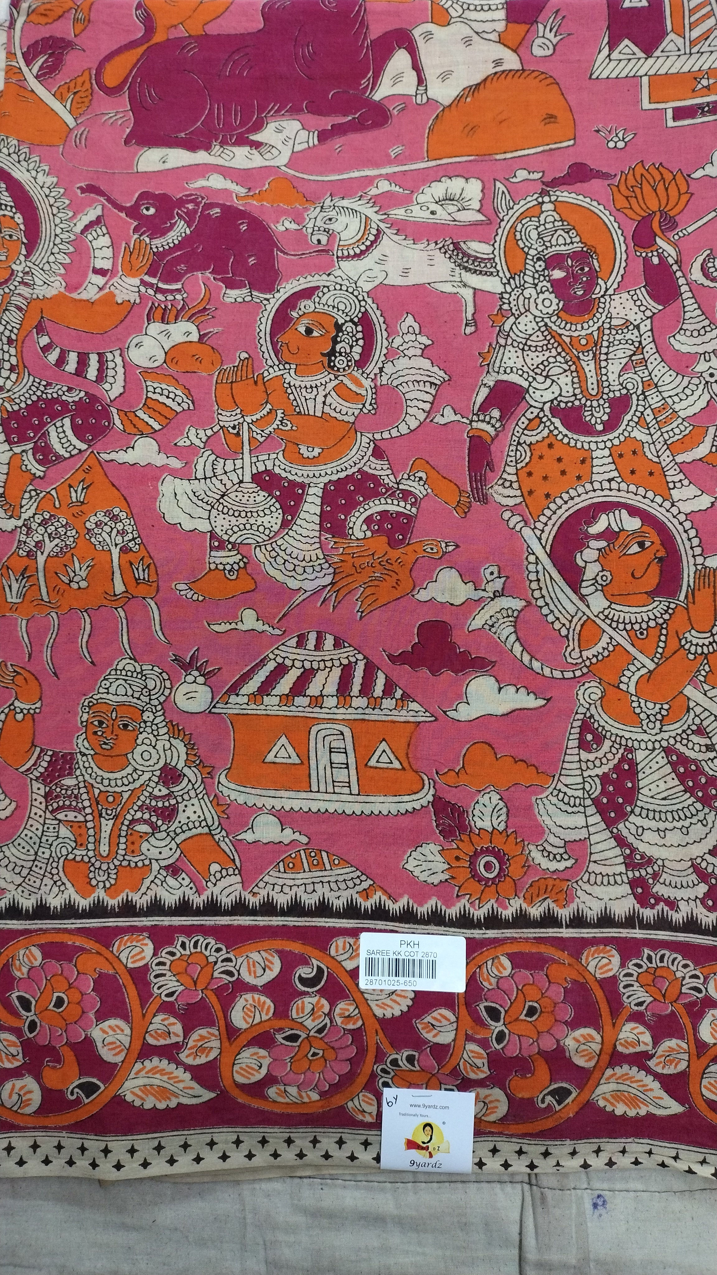 Kalamkari cotton 6yardz