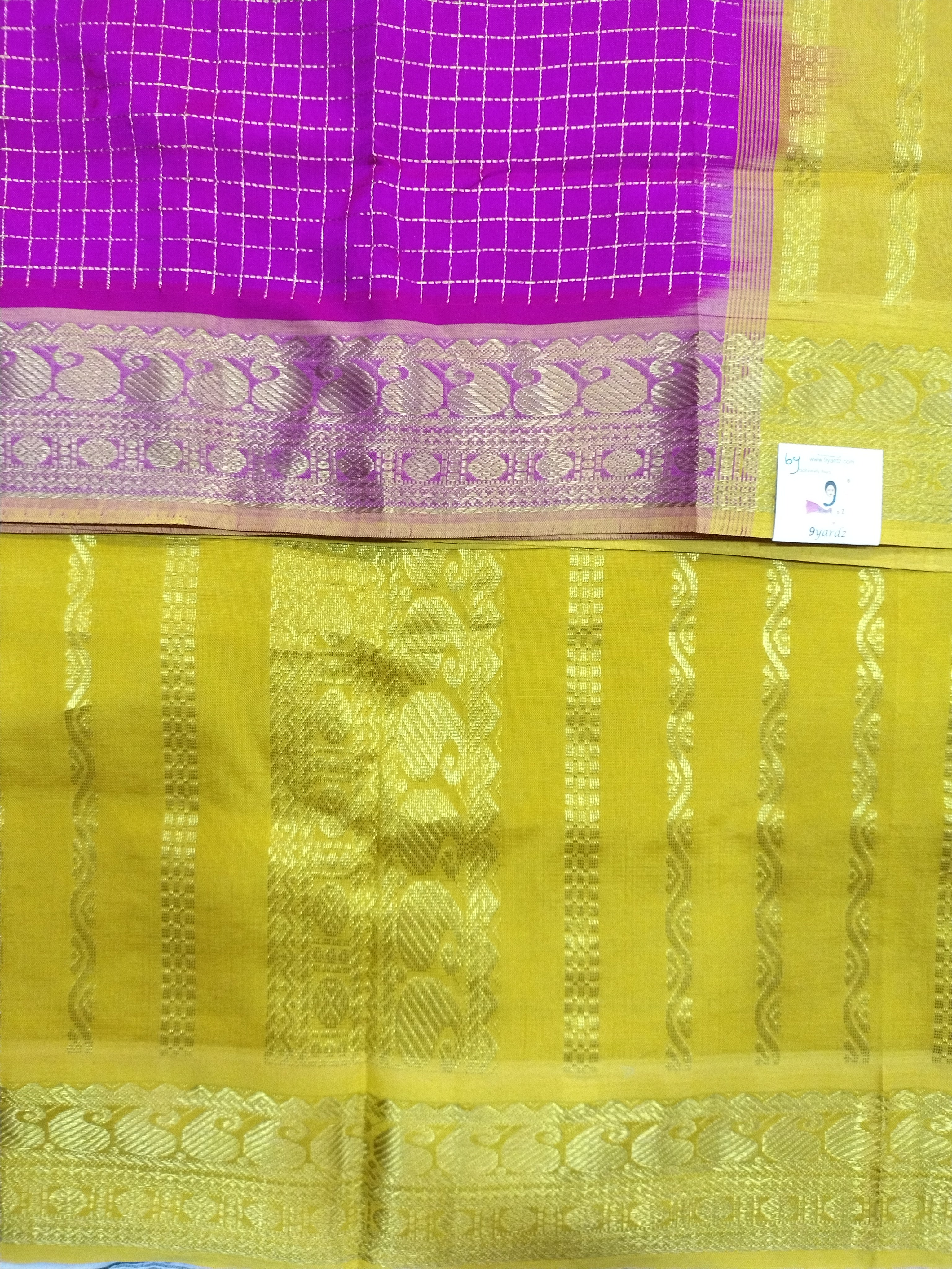 Semi silk cotton 6Yards