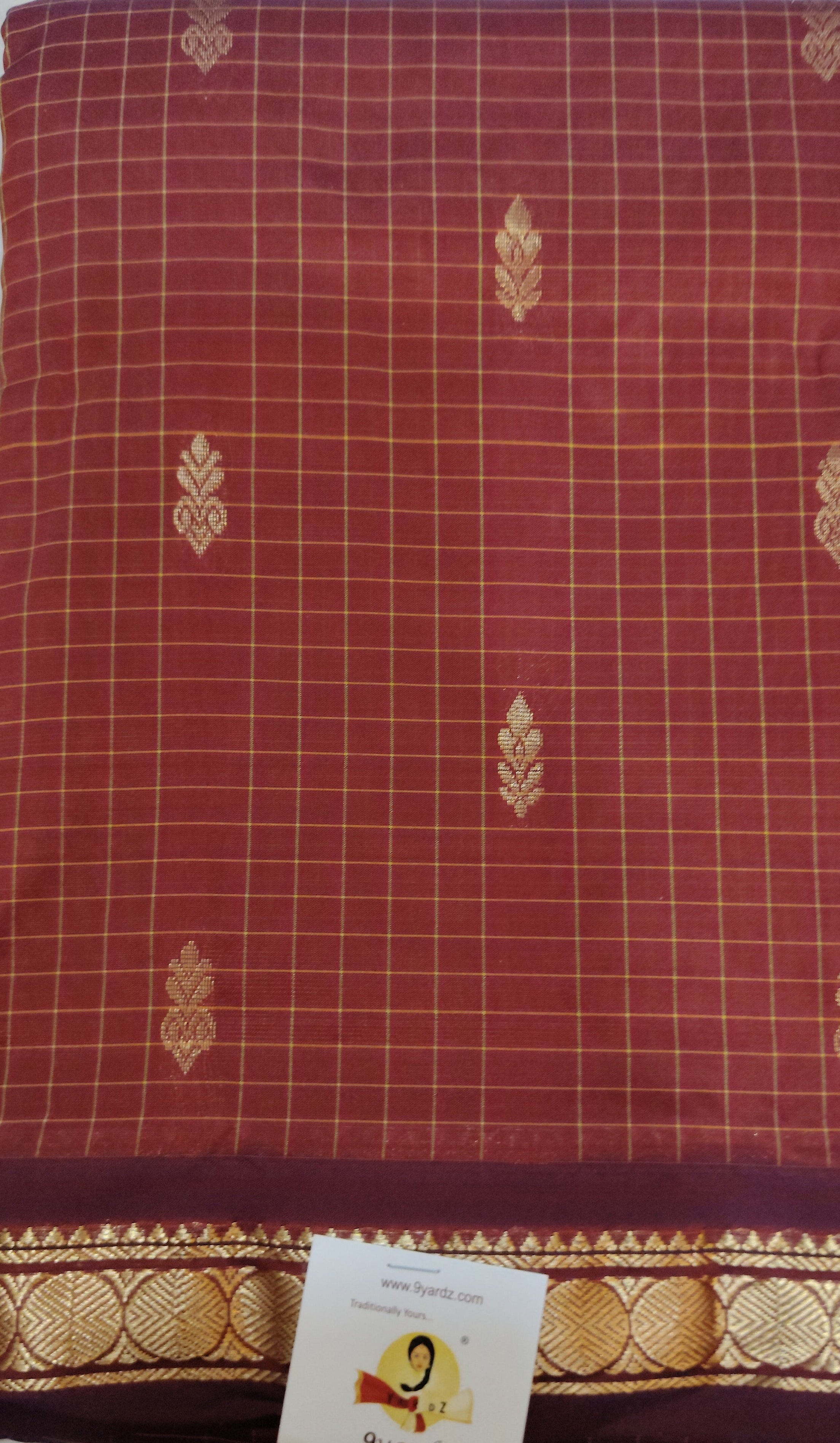 China silk checked 6Yards
