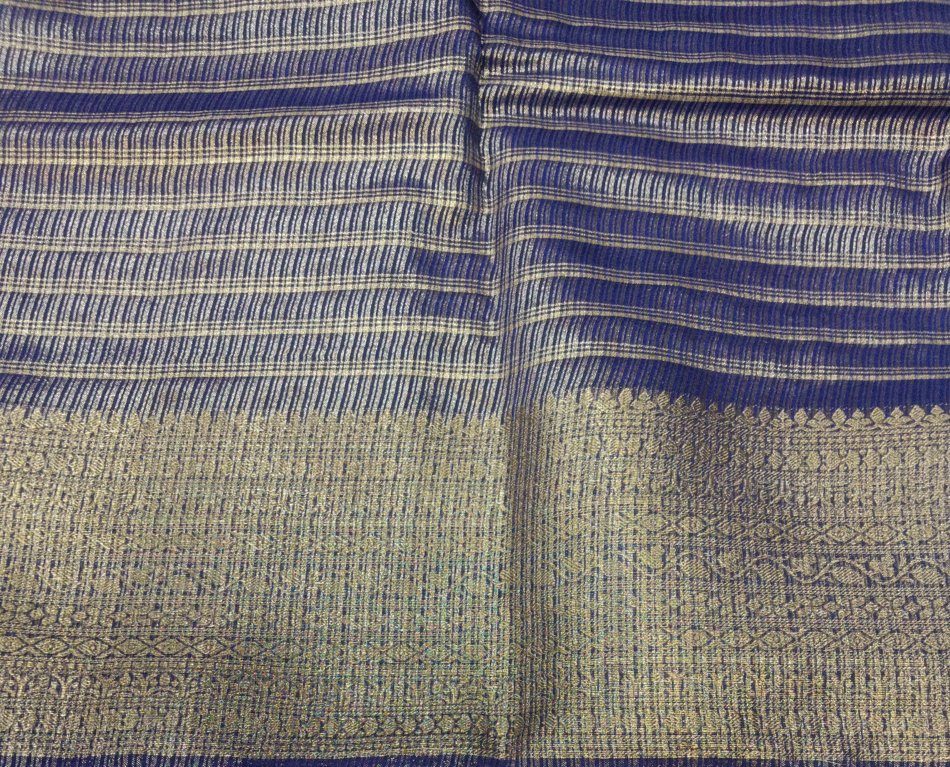 Mysore crepe silk checked (synthetic)